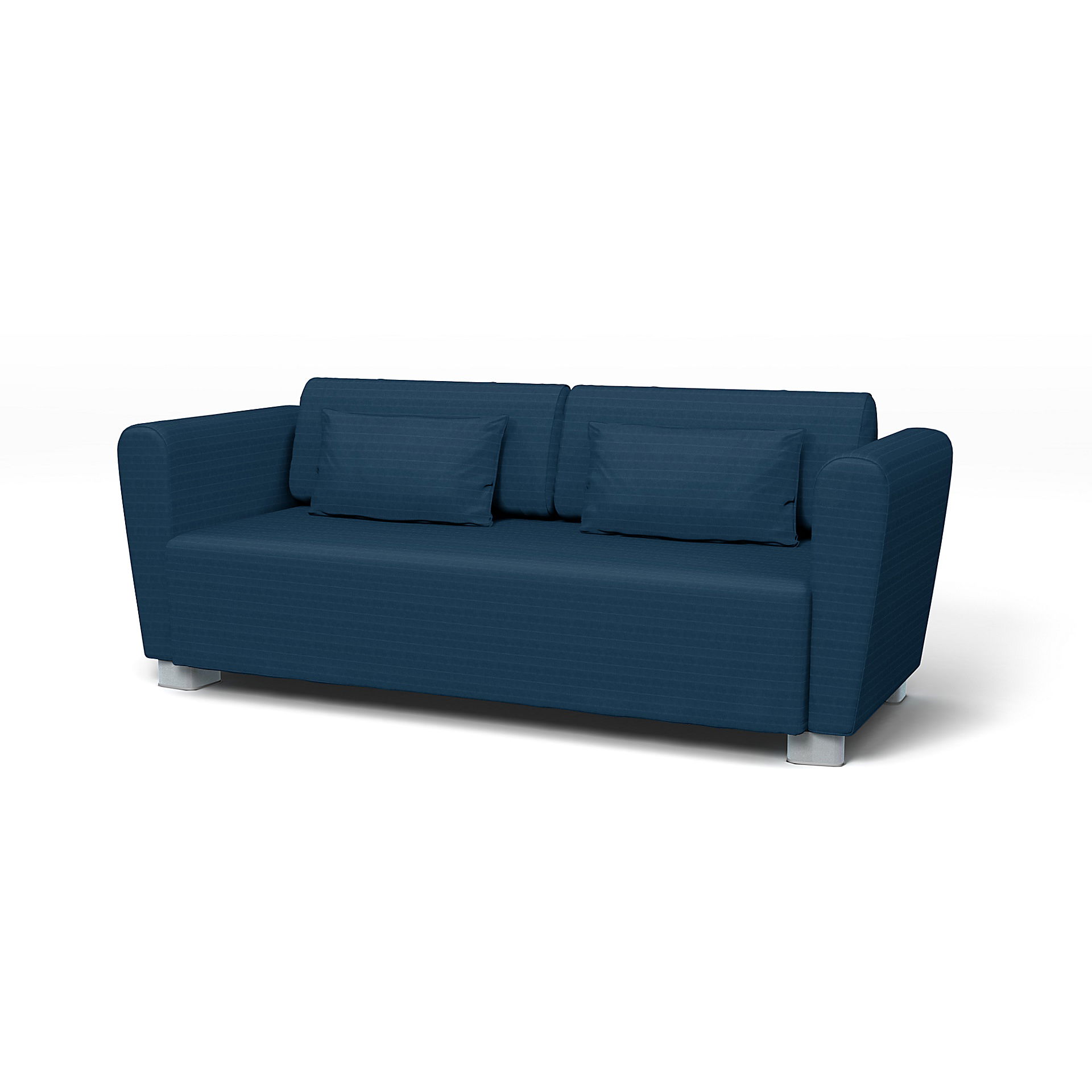 IKEA - Mysinge 2 Seater Sofa Cover, Denim Blue, Velvet - Bemz