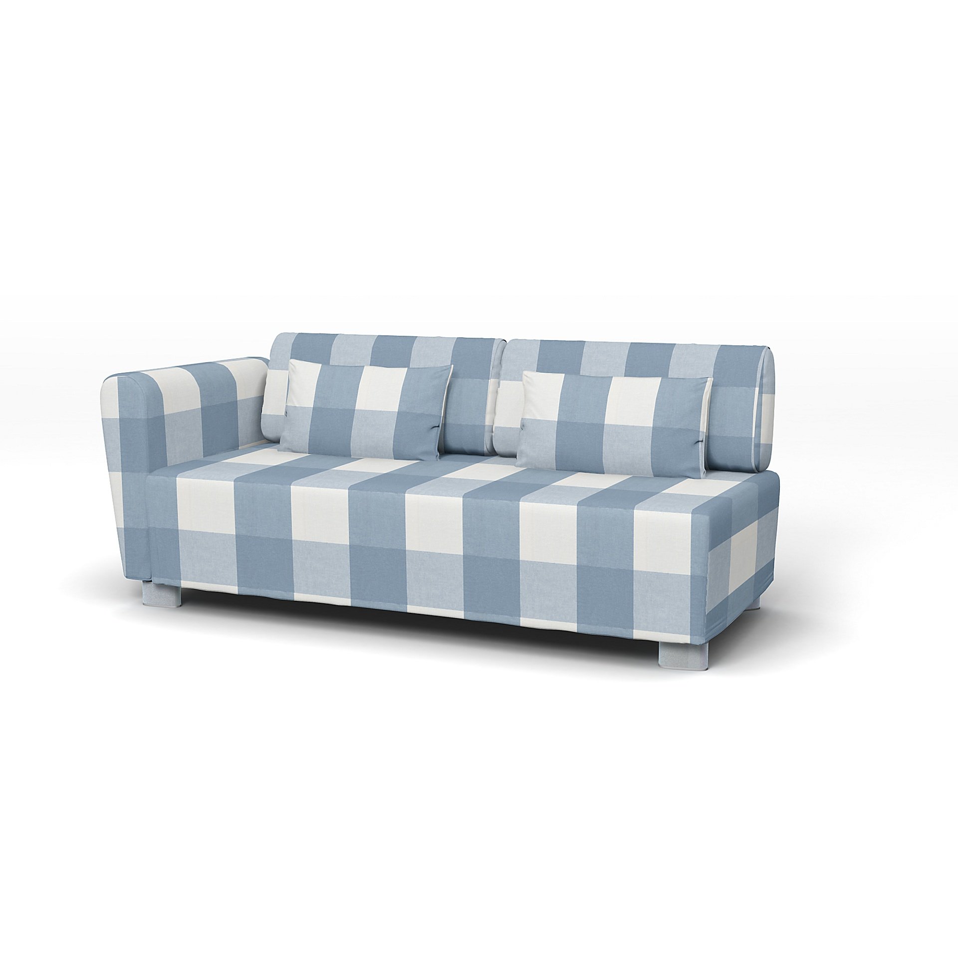 IKEA - Mysinge 2 Seater Sofa with Armrest Cover, Sky Blue, Linen - Bemz