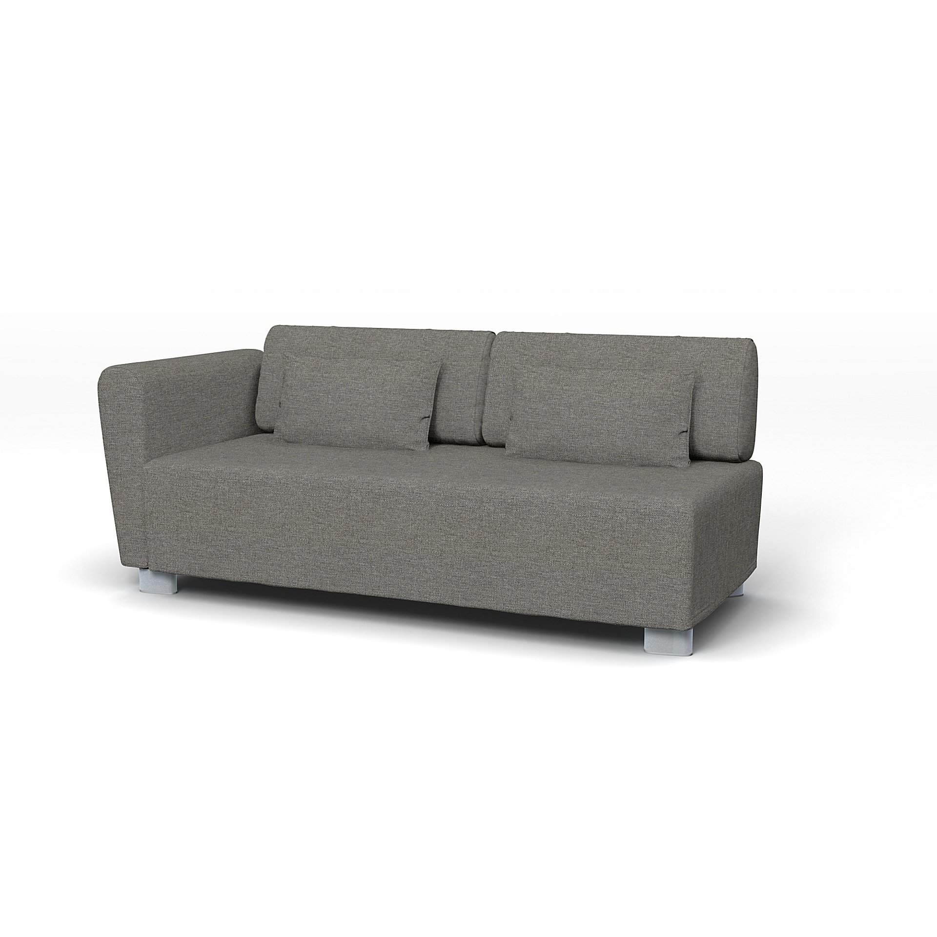 IKEA - Mysinge 2 Seater Sofa with Armrest Cover, Taupe, Boucle & Texture - Bemz