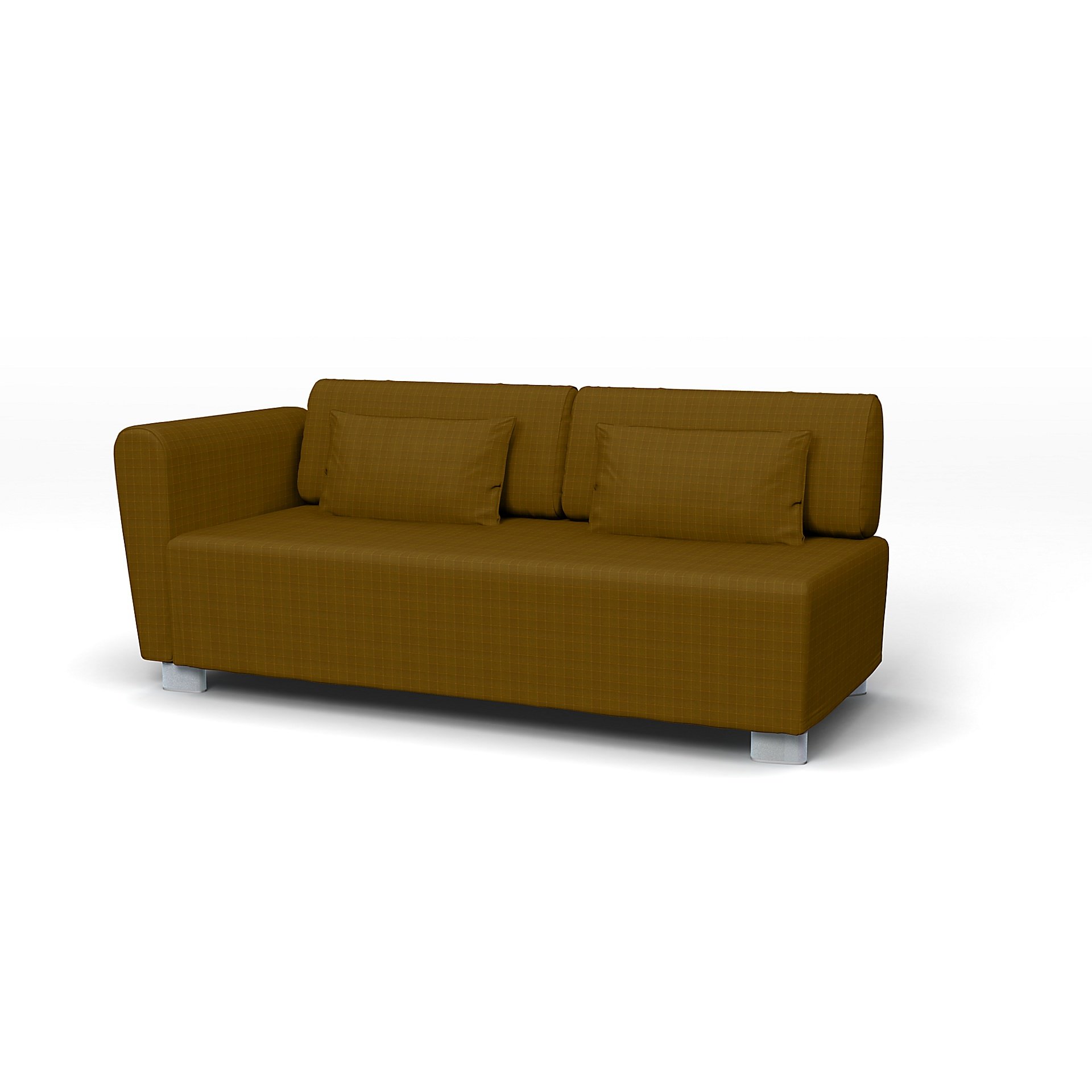 IKEA - Mysinge 2 Seater Sofa with Armrest Cover, Turmeric, Velvet - Bemz
