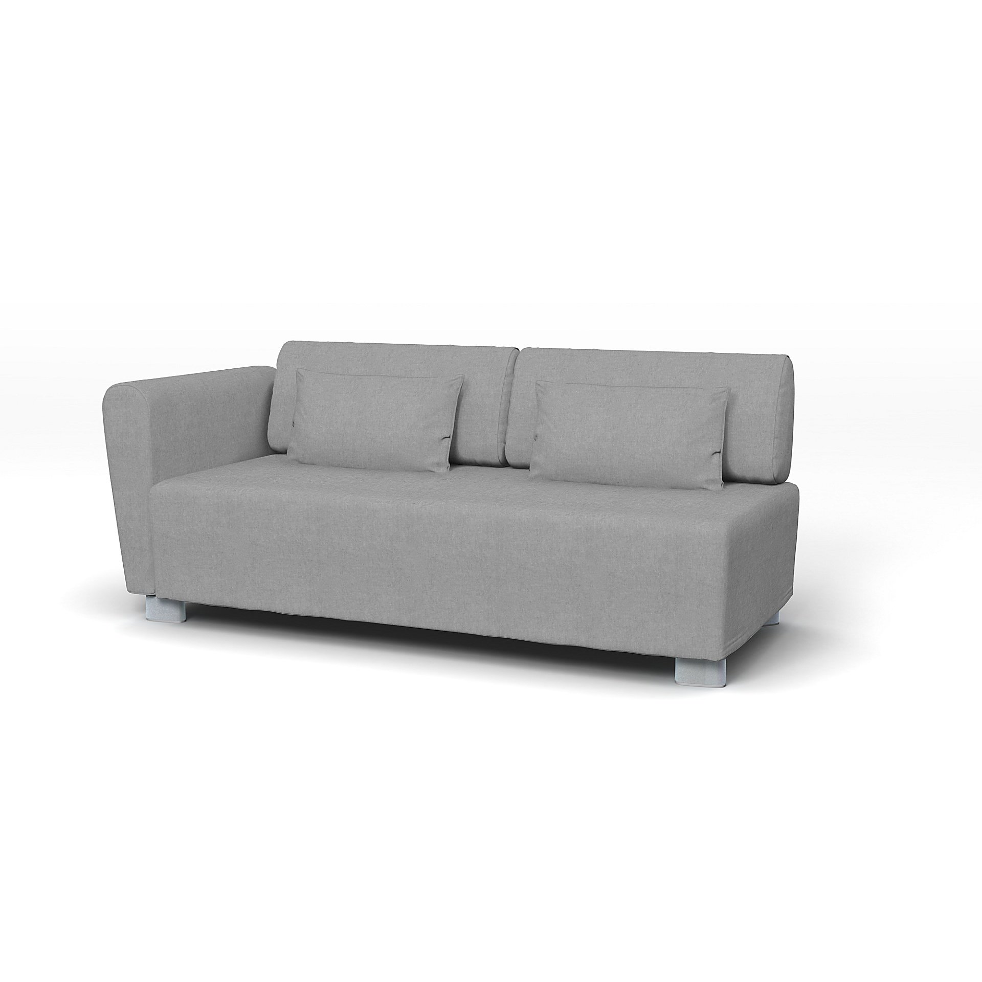 IKEA - Mysinge 2 Seater Sofa with Armrest Cover, Graphite, Linen - Bemz