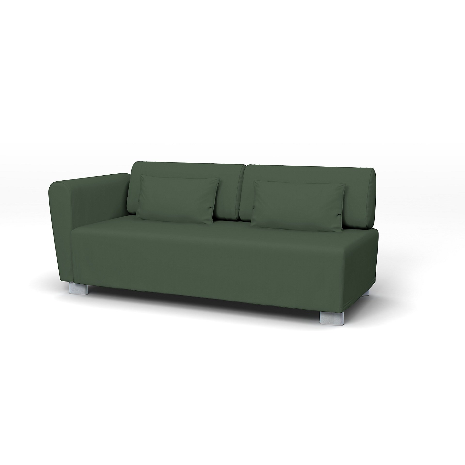 IKEA - Mysinge 2 Seater Sofa with Armrest Cover, Thyme, Cotton - Bemz