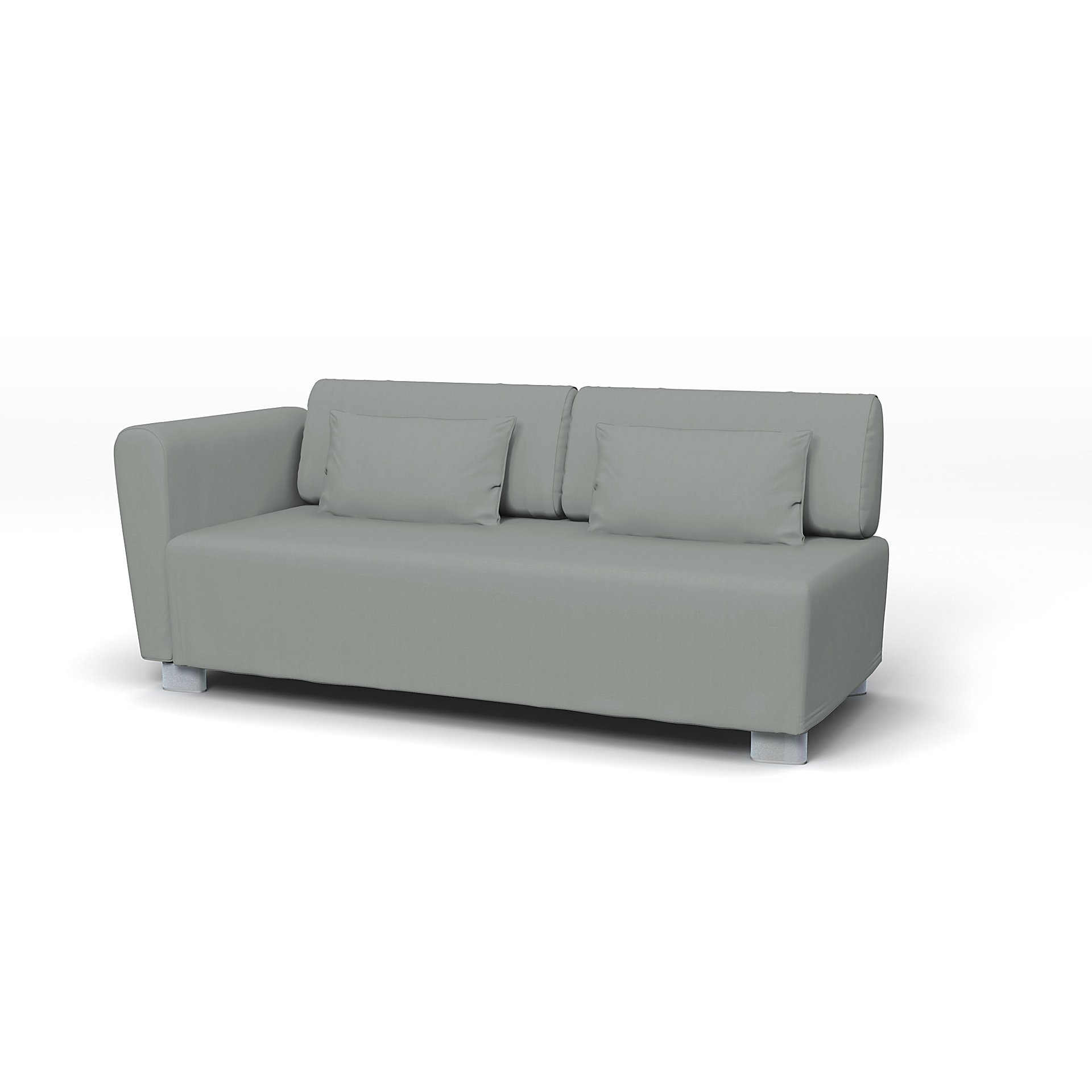 IKEA - Mysinge 2 Seater Sofa with Armrest Cover, Drizzle, Cotton - Bemz