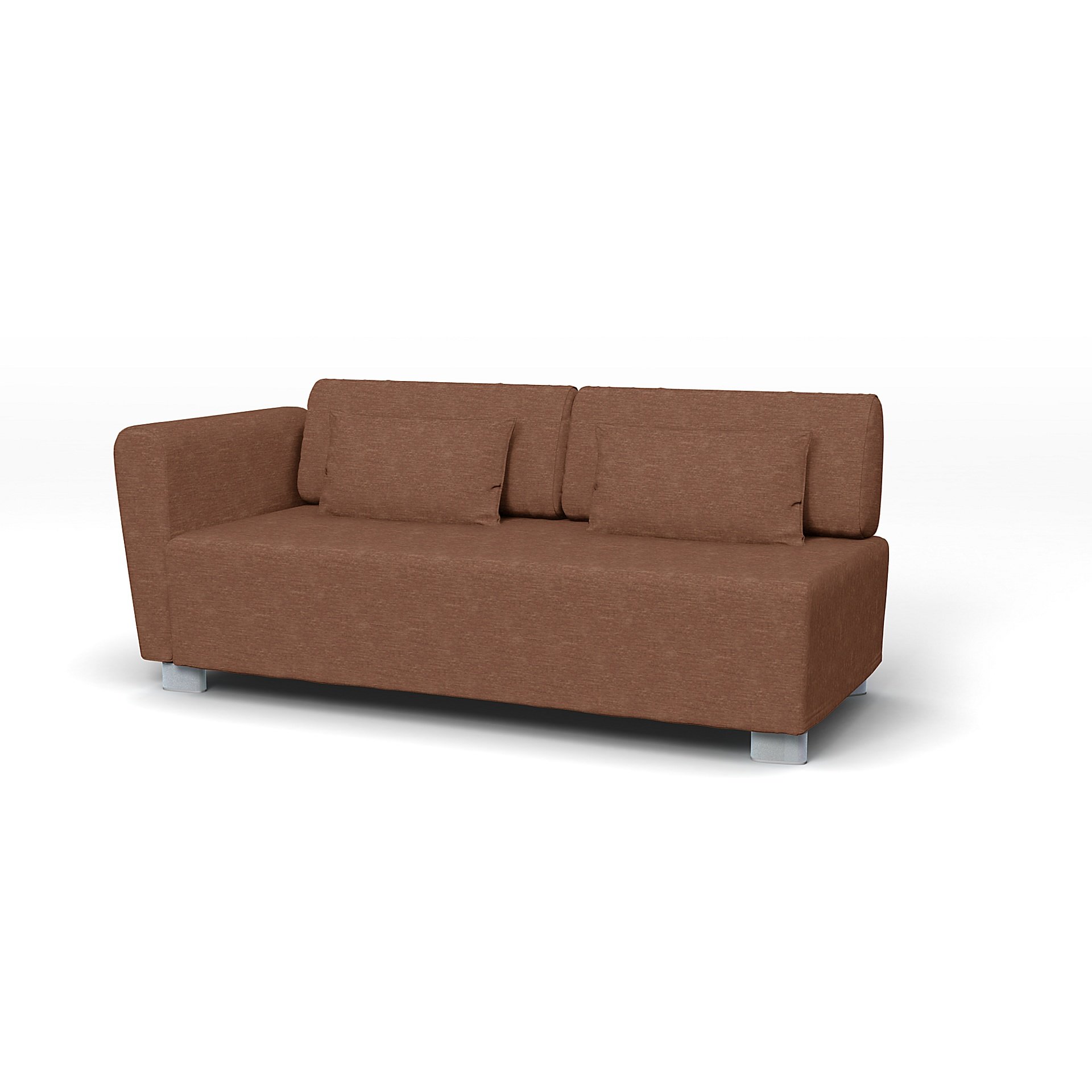 IKEA - Mysinge 2 Seater Sofa with Armrest Cover, Vintage Rose, Velvet - Bemz