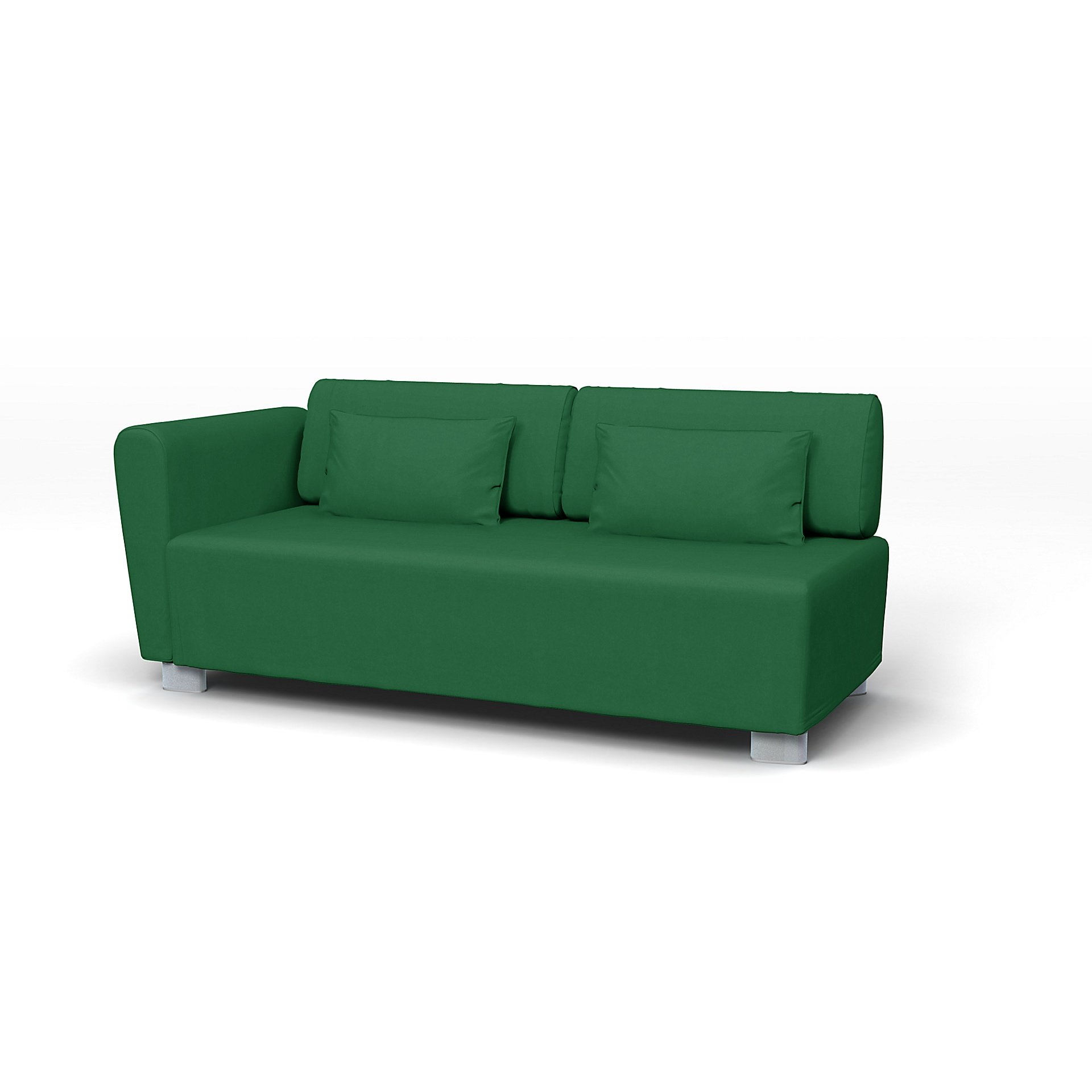 IKEA - Mysinge 2 Seater Sofa with Armrest Cover, Abundant Green, Velvet - Bemz