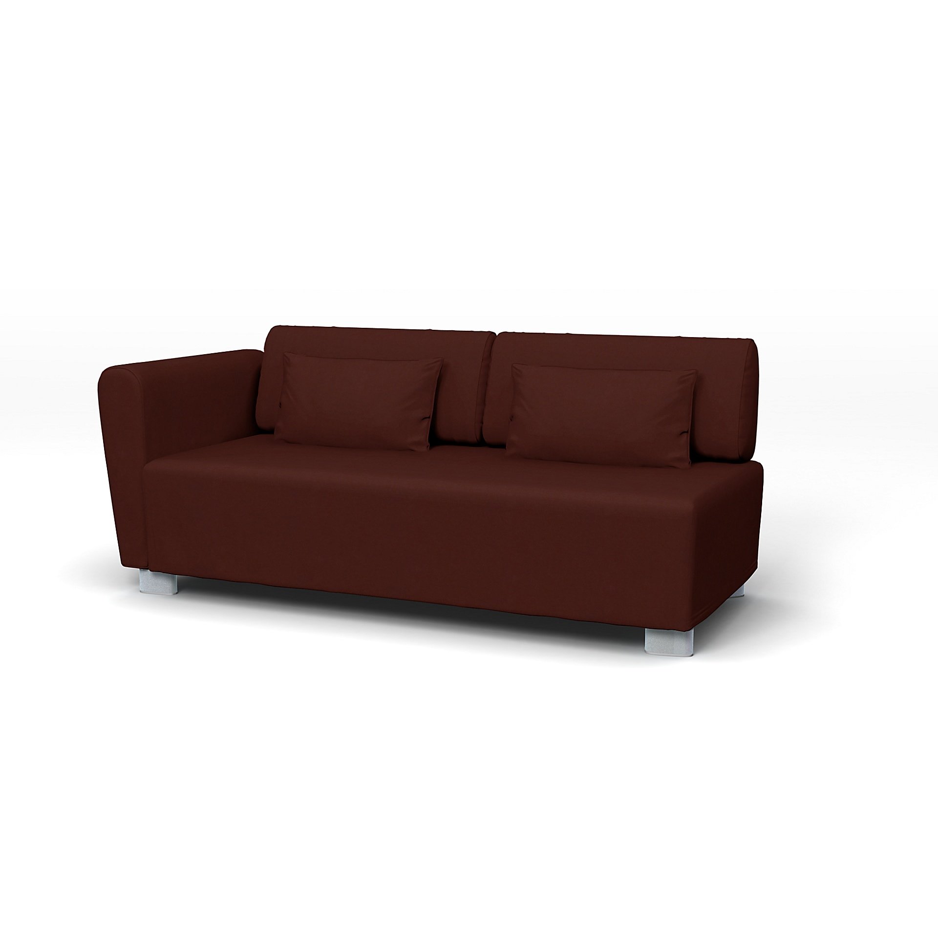 IKEA - Mysinge 2 Seater Sofa with Armrest Cover, Ground Coffee, Velvet - Bemz