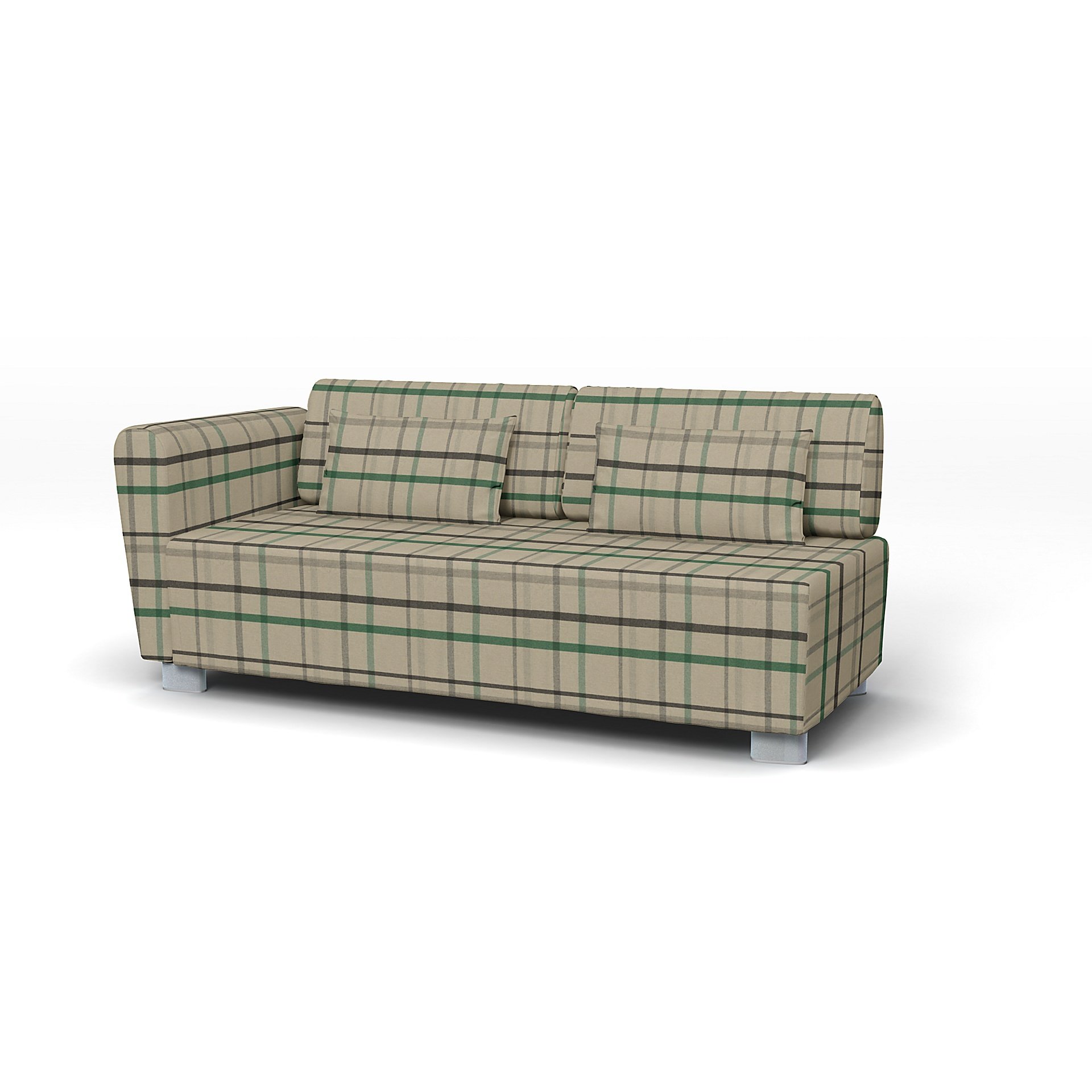 IKEA - Mysinge 2 Seater Sofa with Armrest Cover, Forest Glade, Wool - Bemz