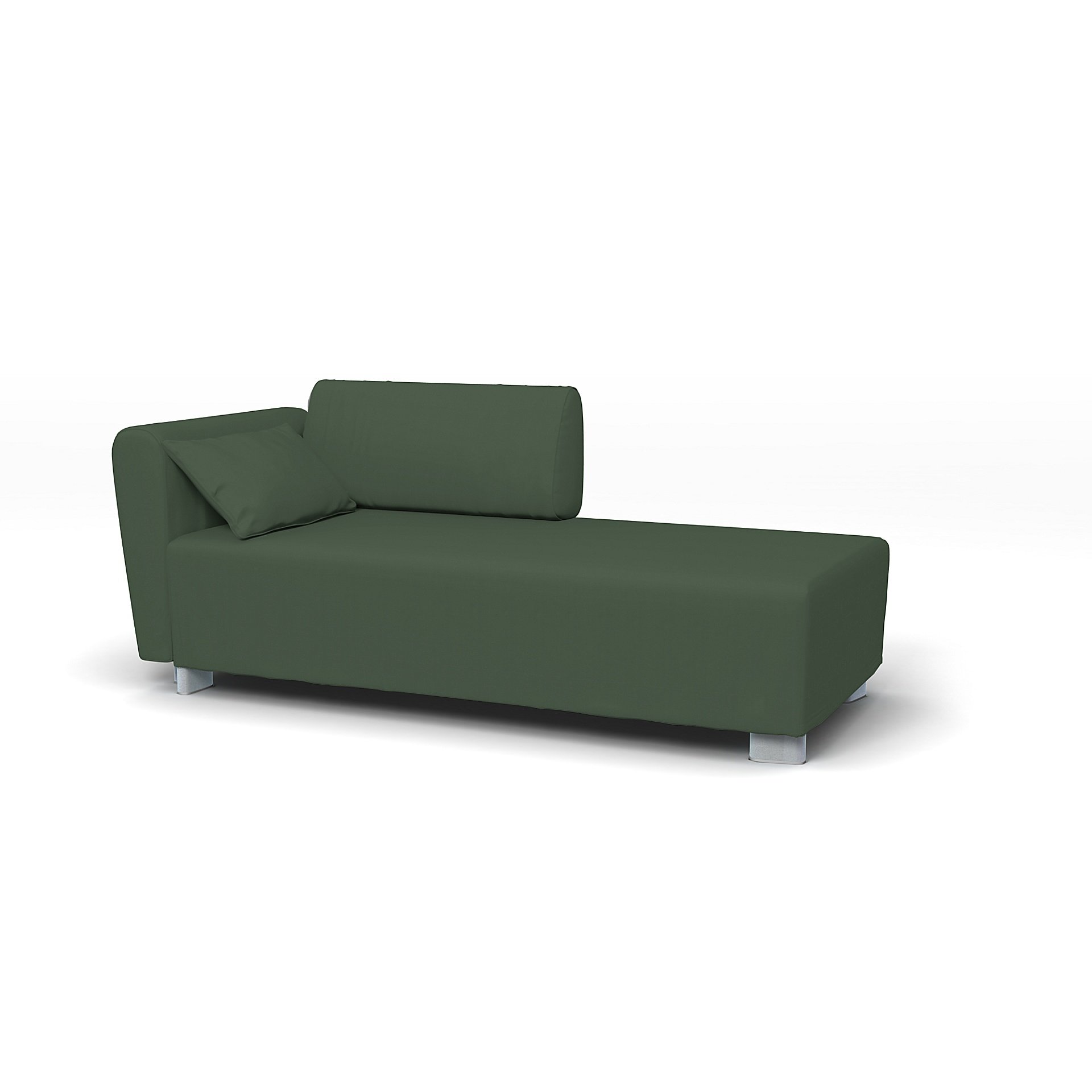IKEA - Mysinge Chaise Longue with Armrest Cover, Thyme, Cotton - Bemz