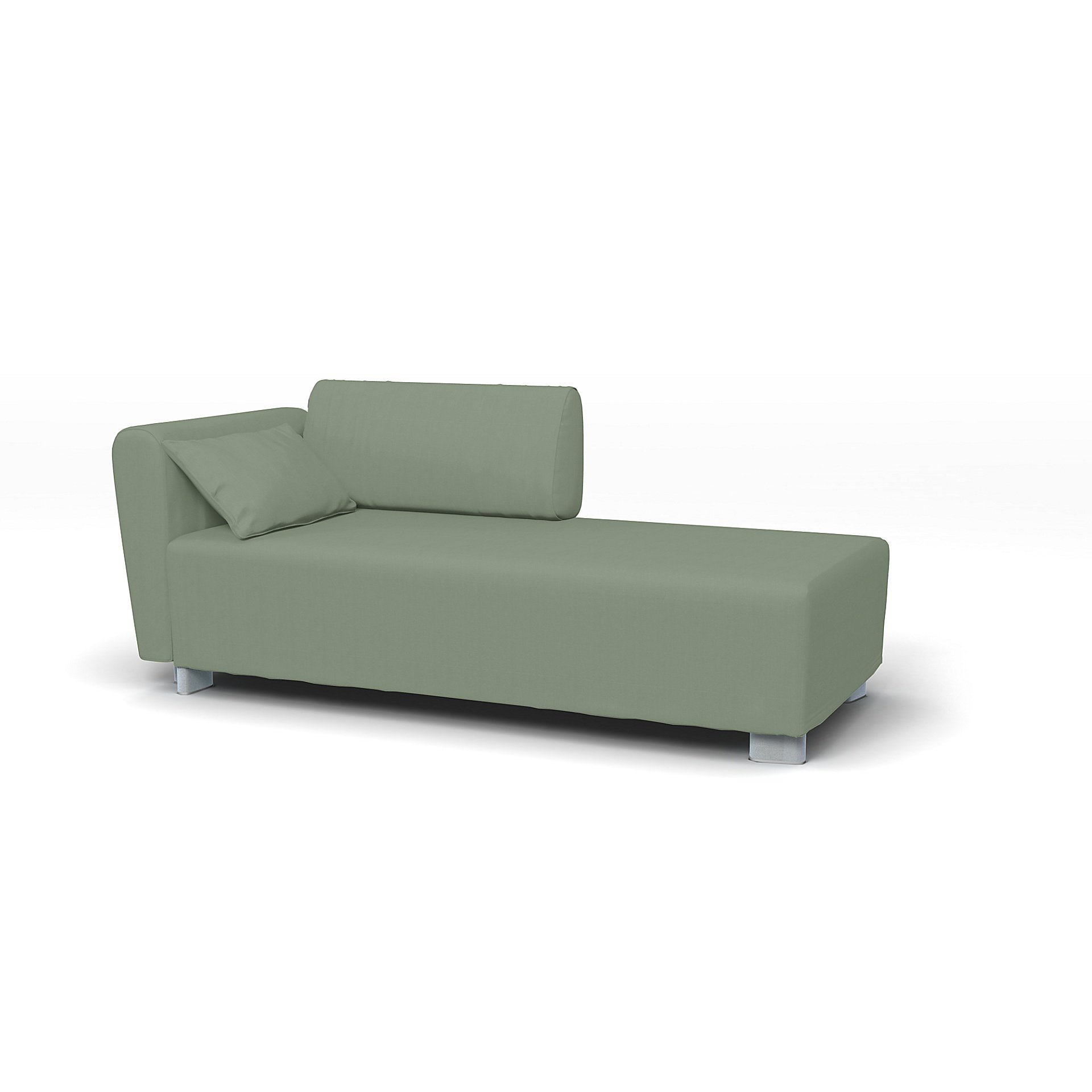 IKEA - Mysinge Chaise Longue with Armrest Cover, Seagrass, Cotton - Bemz