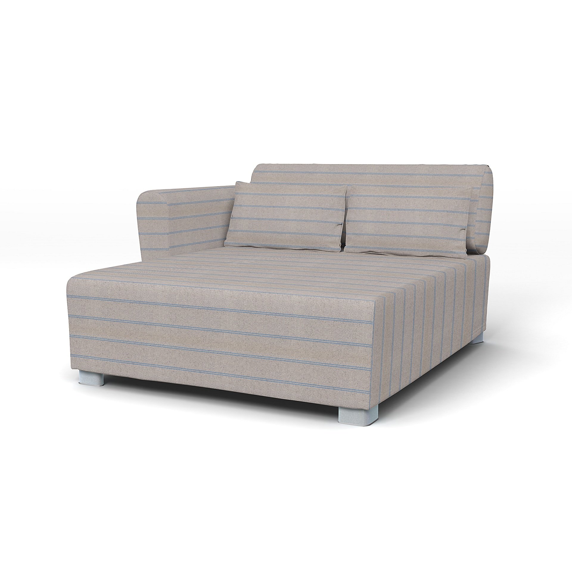 IKEA - Mysinge Seating Module Cover, Blue Stripe, Cotton - Bemz