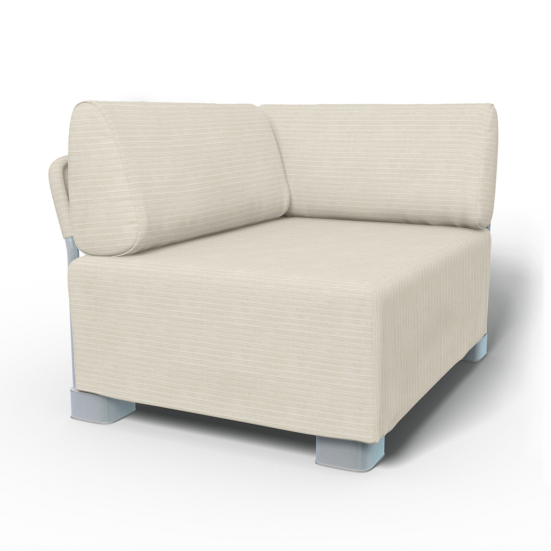 IKEA - Mysinge Corner Module Sofa Cover, Tofu, Corduroy - Bemz