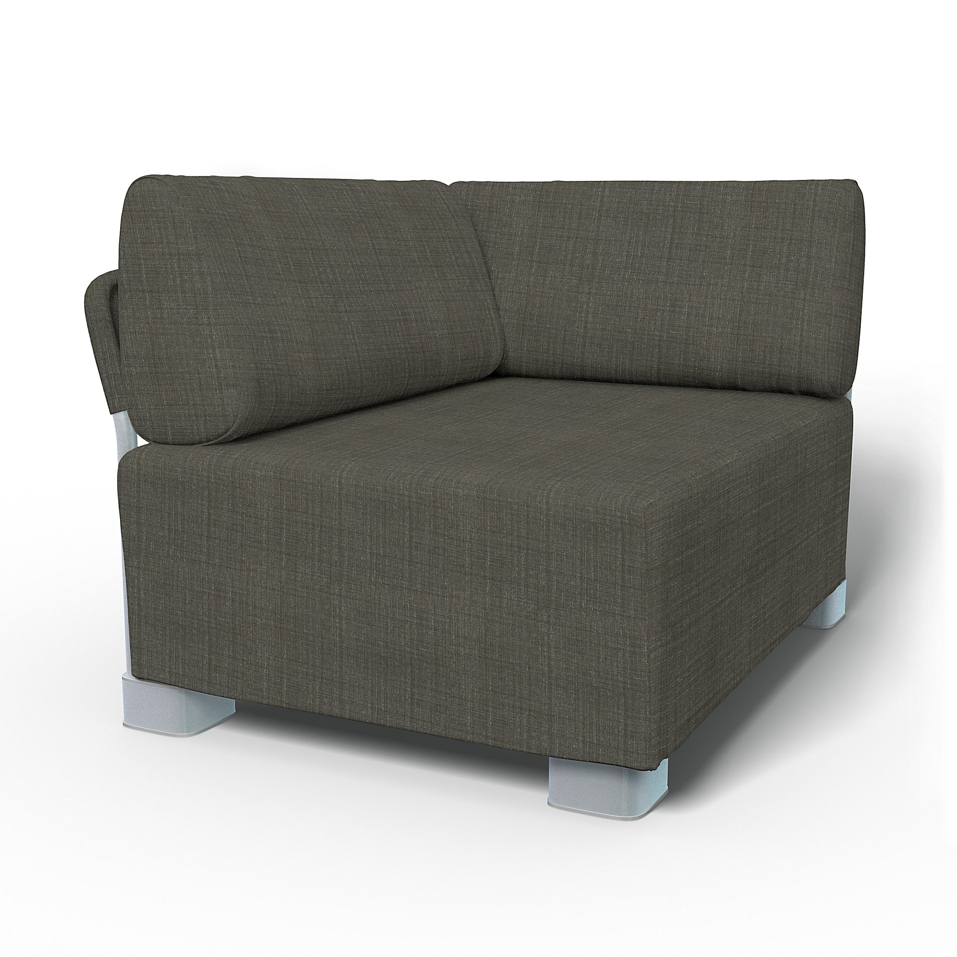IKEA - Mysinge Corner Module Sofa Cover, Mole Brown, Boucle & Texture - Bemz