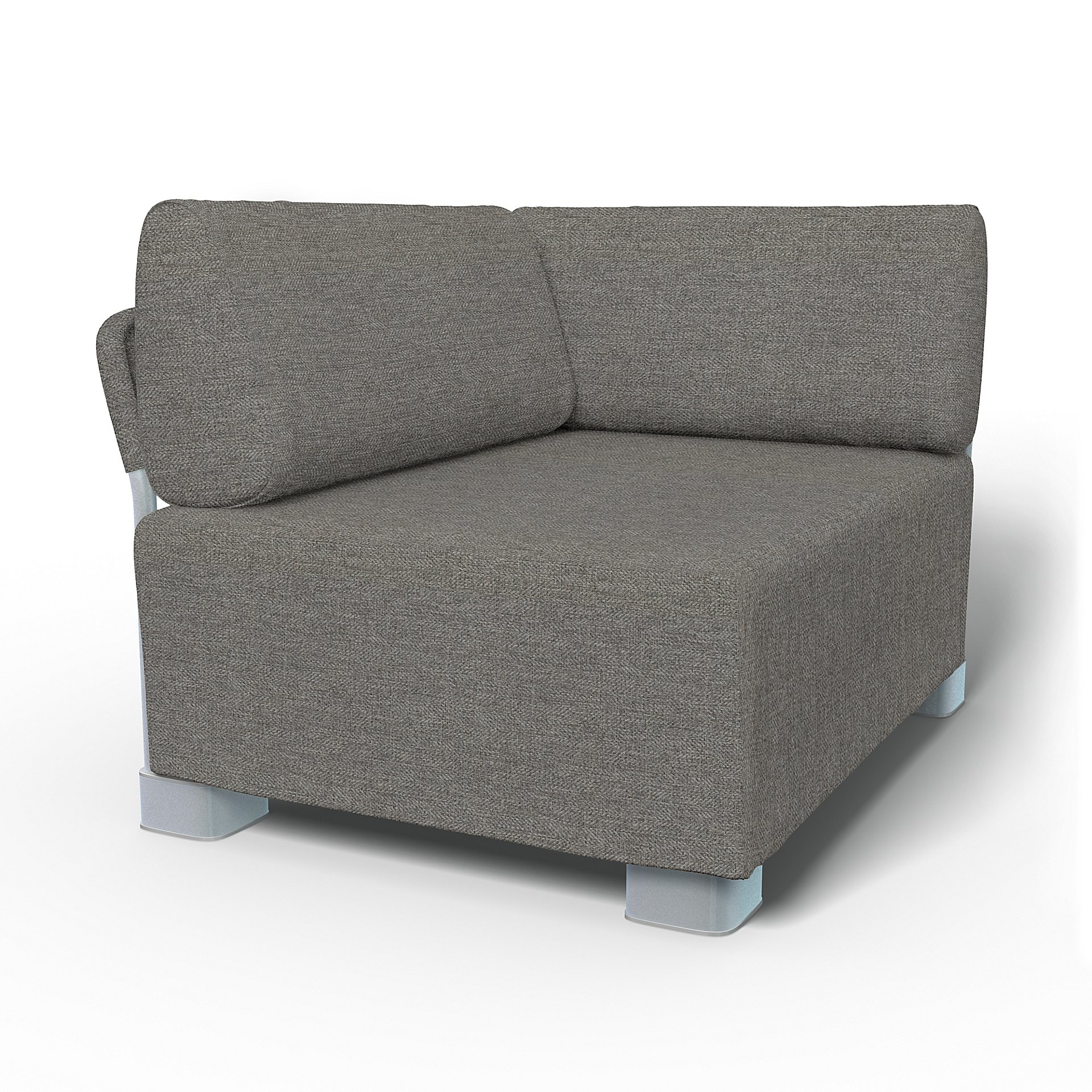 IKEA - Mysinge Corner Module Sofa Cover, Taupe, Boucle & Texture - Bemz