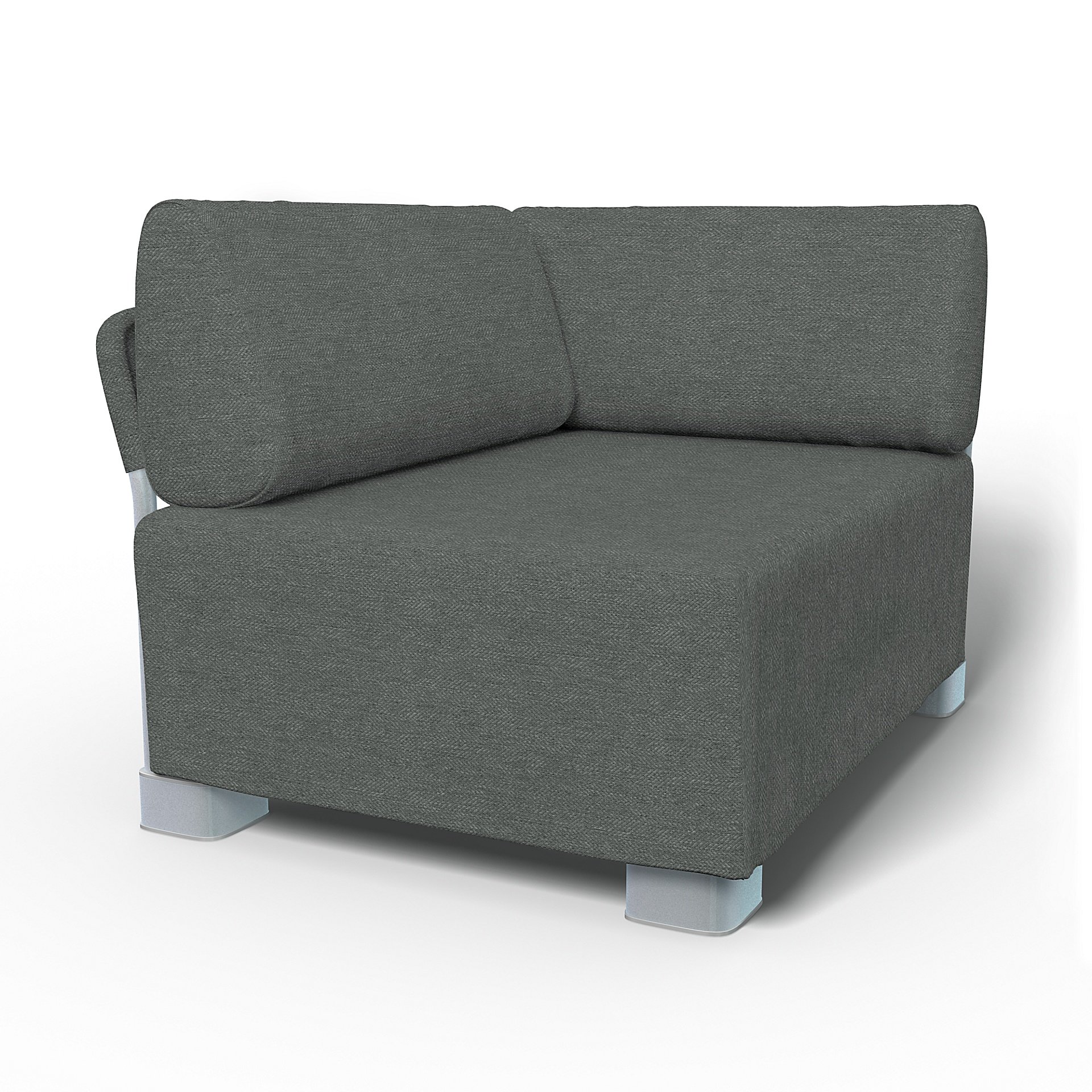 IKEA - Mysinge Corner Module Sofa Cover, Laurel, Boucle & Texture - Bemz