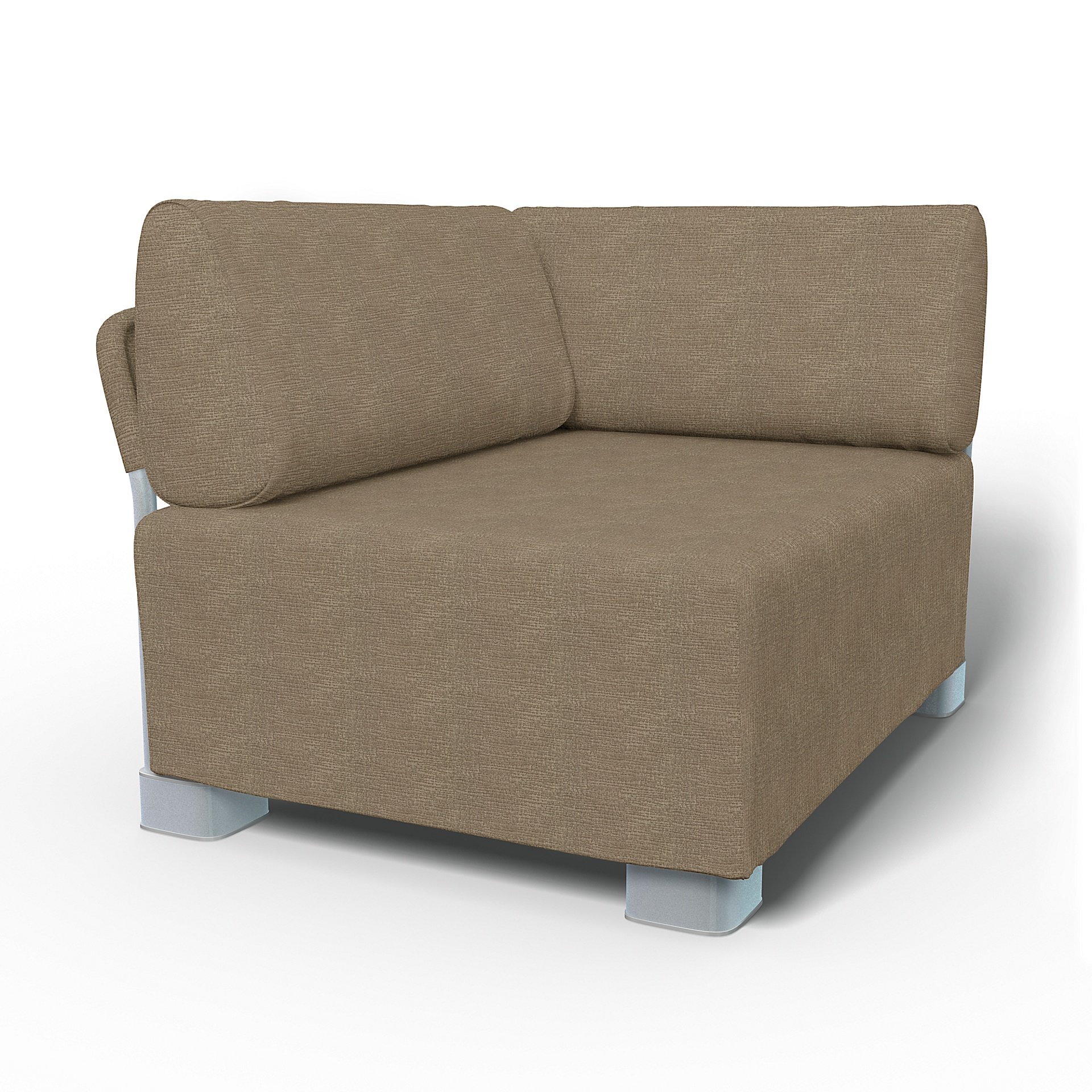 IKEA - Mysinge Corner Module Sofa Cover, Camel, Boucle & Texture - Bemz
