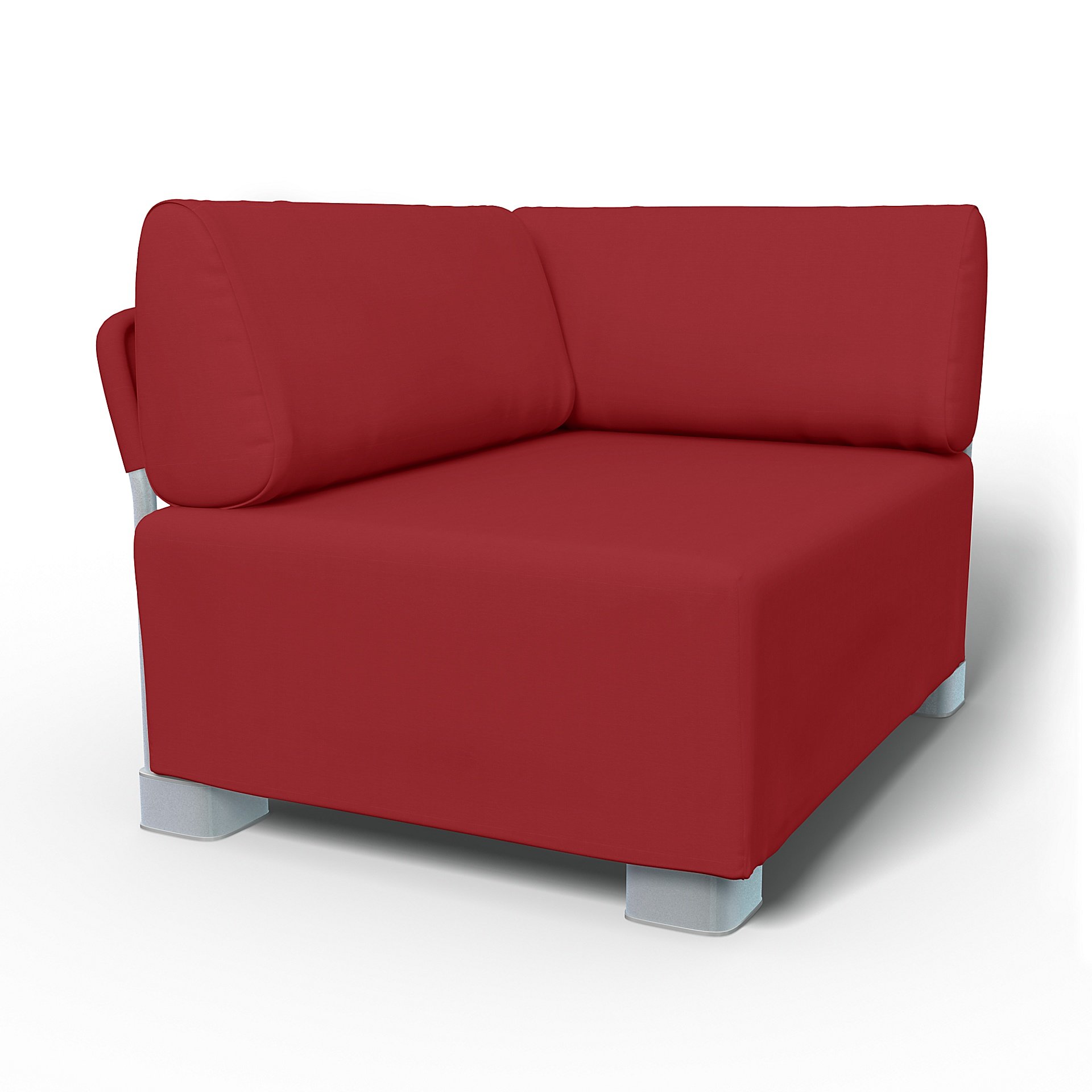 IKEA - Mysinge Corner Module Sofa Cover, Scarlet Red, Cotton - Bemz