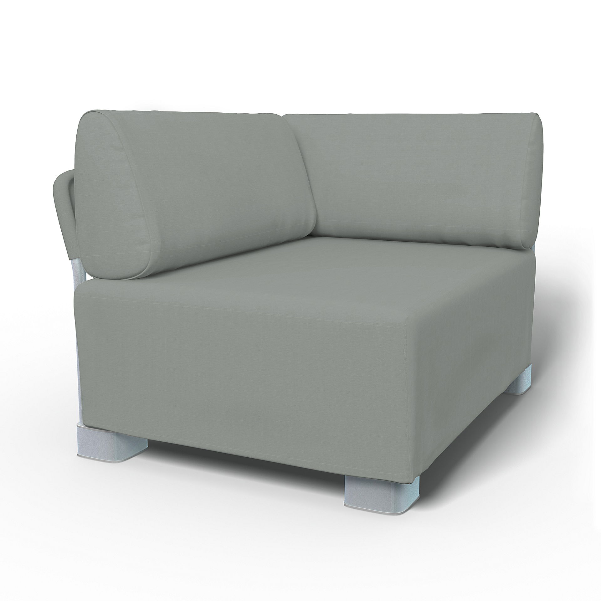 IKEA - Mysinge Corner Module Sofa Cover, Drizzle, Cotton - Bemz