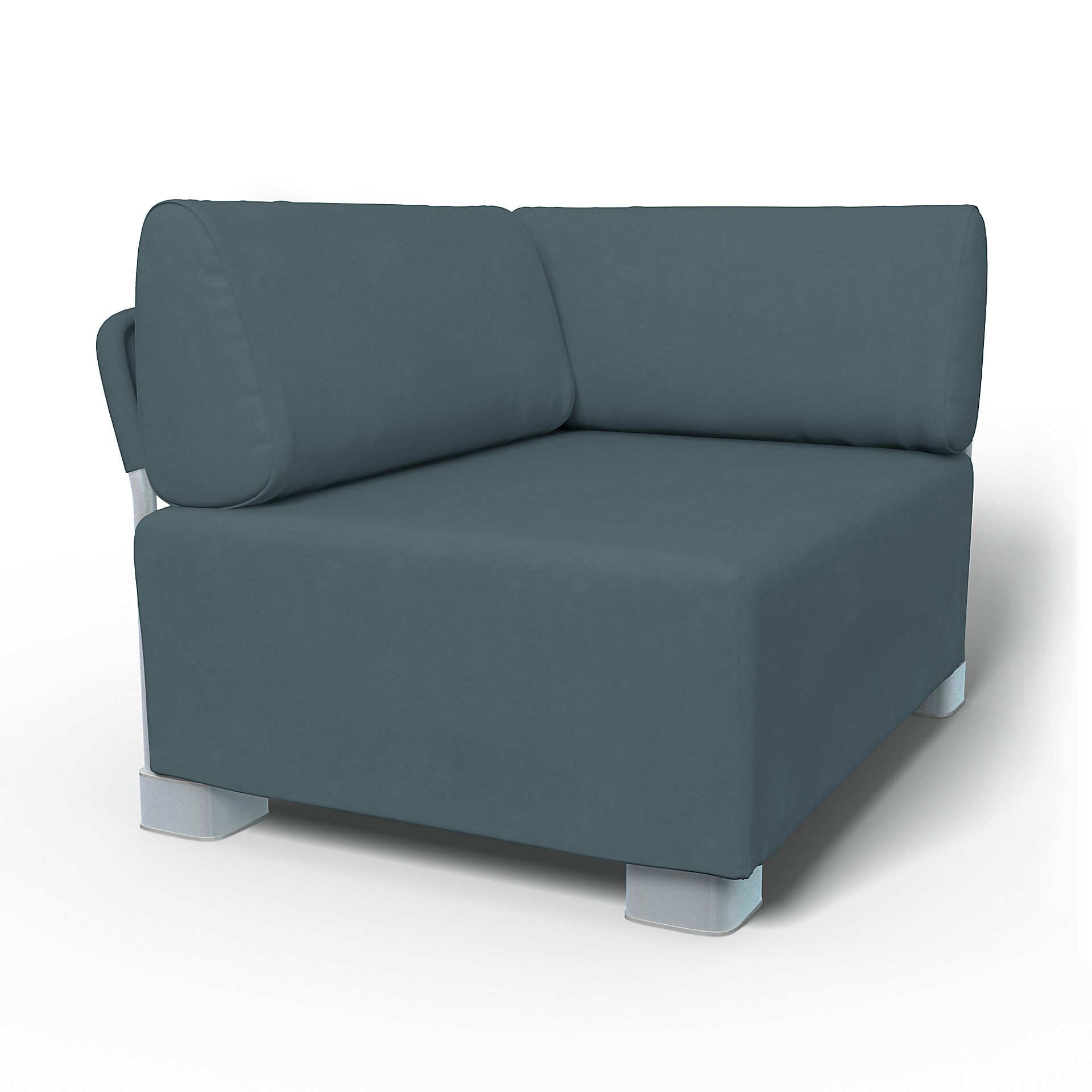 IKEA - Mysinge Corner Module Sofa Cover, Duck Egg, Velvet - Bemz