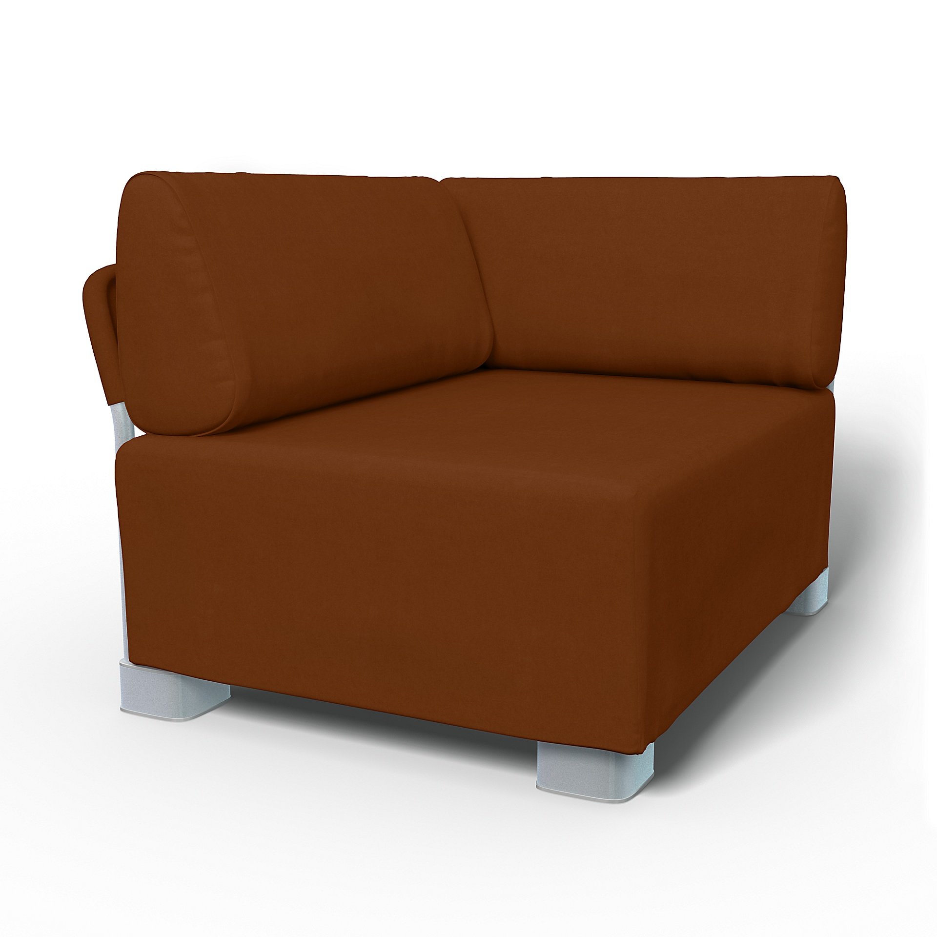 IKEA - Mysinge Corner Module Sofa Cover, Cinnamon, Velvet - Bemz