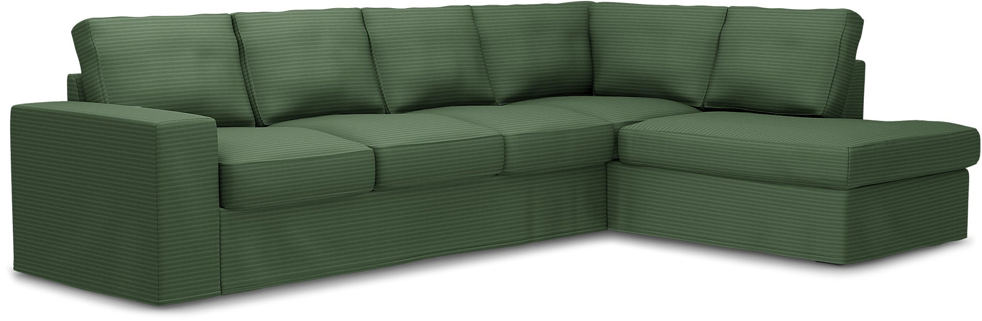 Överdrag till MIO Nevada 3-sits soffa med divan höger. Armstödstyp A, Palm Green, Manchester - Bemz