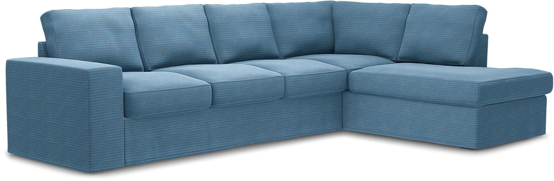 Överdrag till MIO Nevada 3-sits soffa med divan höger. Armstödstyp A, Sky Blue, Manchester - Bemz