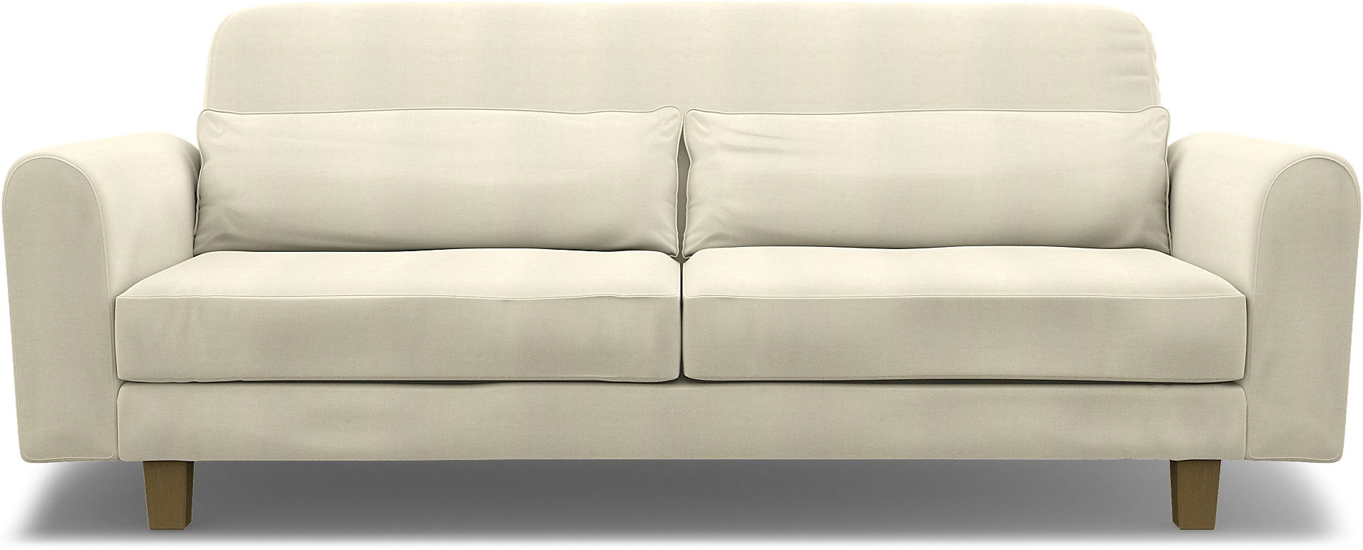 IKEA - Nikkala 3 Seater Sofa Cover, White, Linen - Bemz