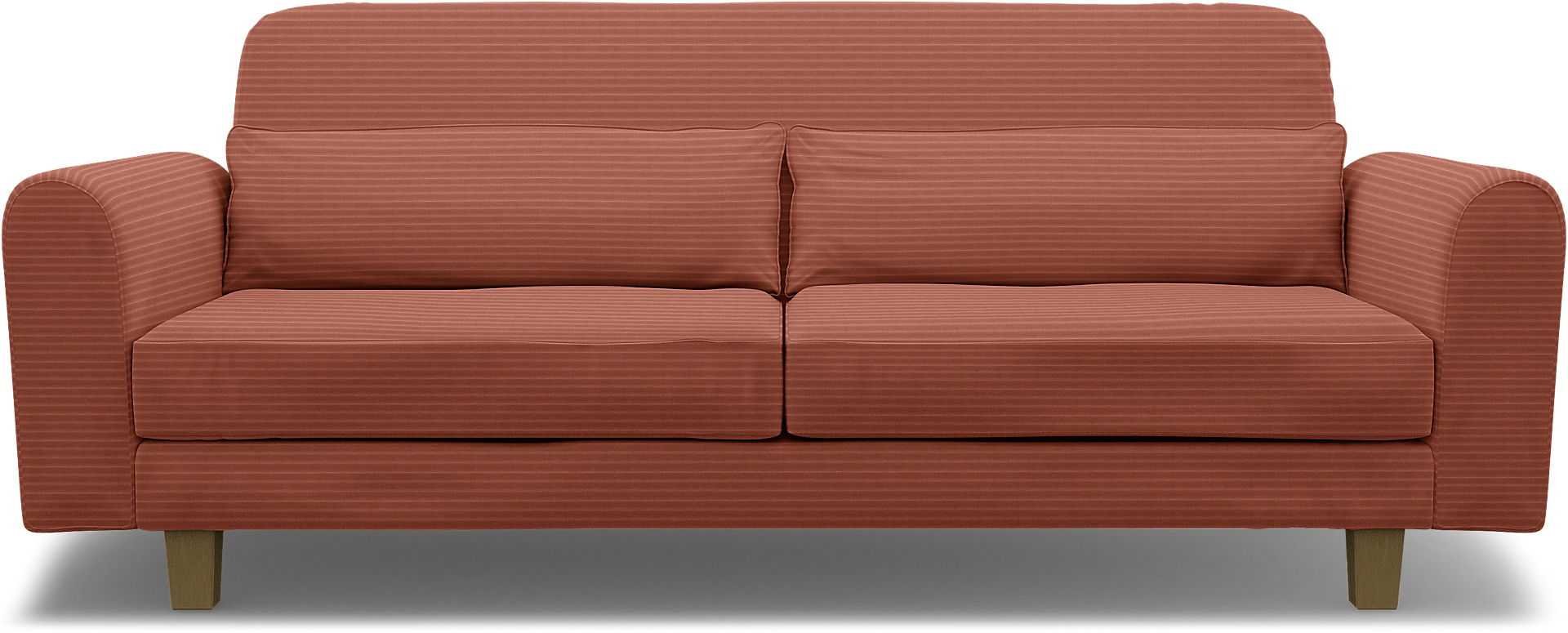 IKEA - Nikkala 3 Seater Sofa Cover, Retro Pink, Corduroy - Bemz