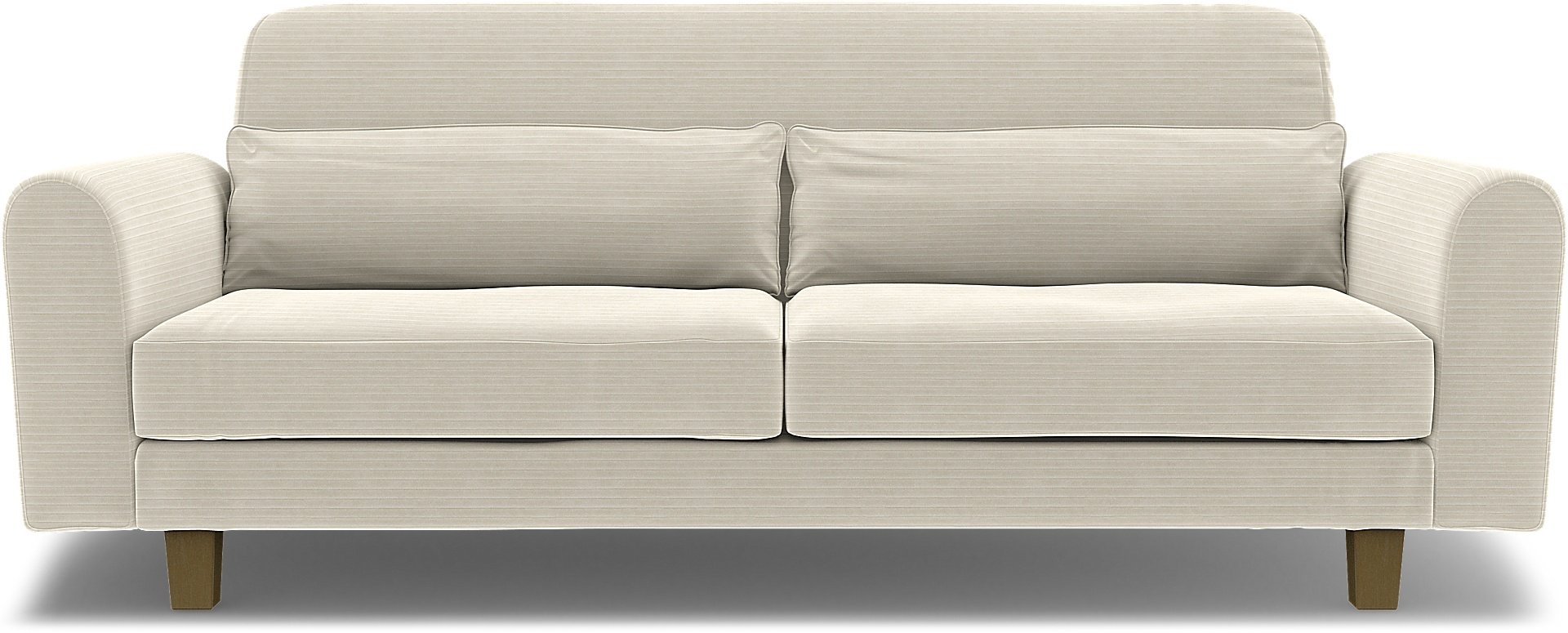 IKEA - Nikkala 3 Seater Sofa Cover, Tofu, Corduroy - Bemz