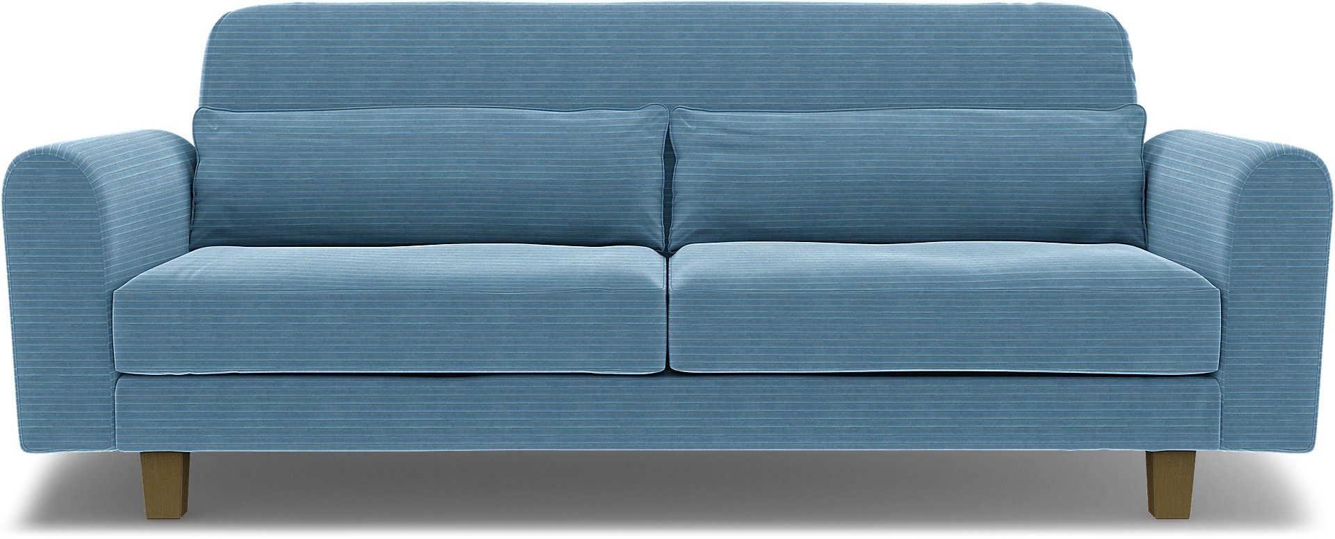 IKEA - Nikkala 3 Seater Sofa Cover, Sky Blue, Corduroy - Bemz