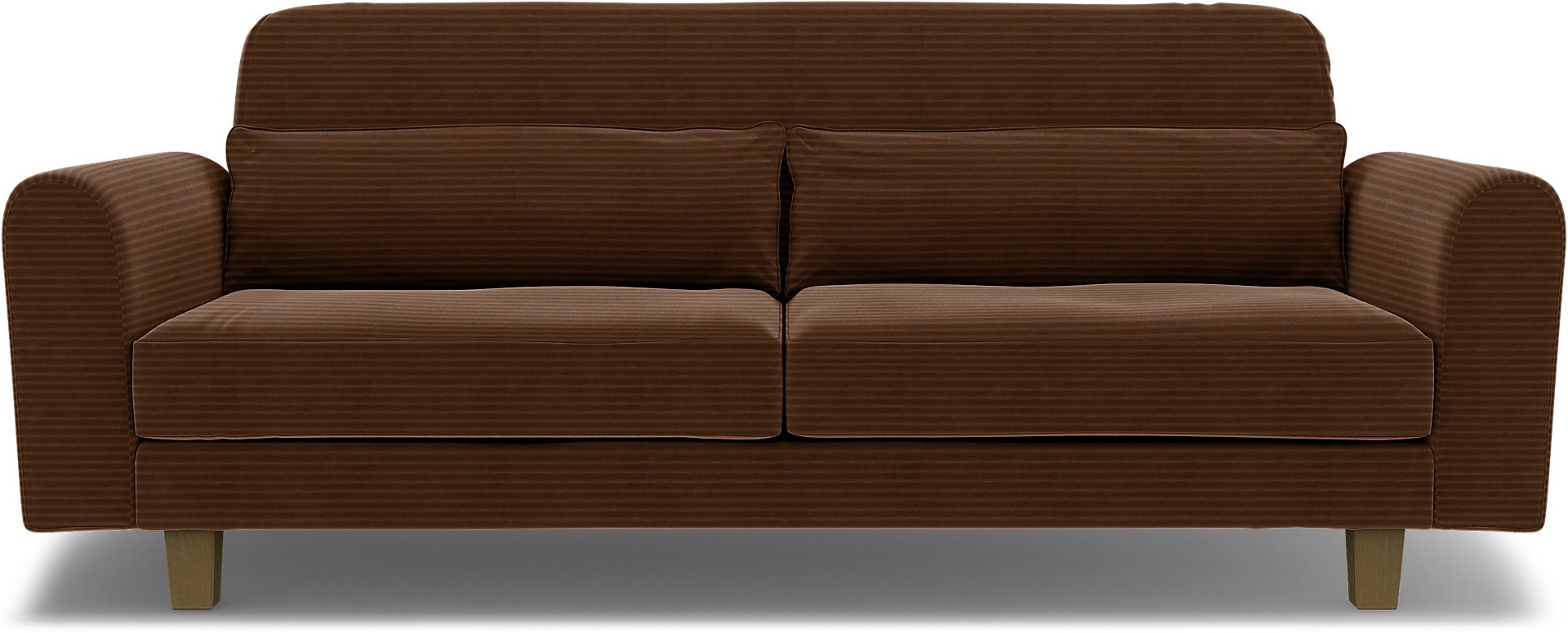 IKEA - Nikkala 3 Seater Sofa Cover, Chocolate Brown, Corduroy - Bemz