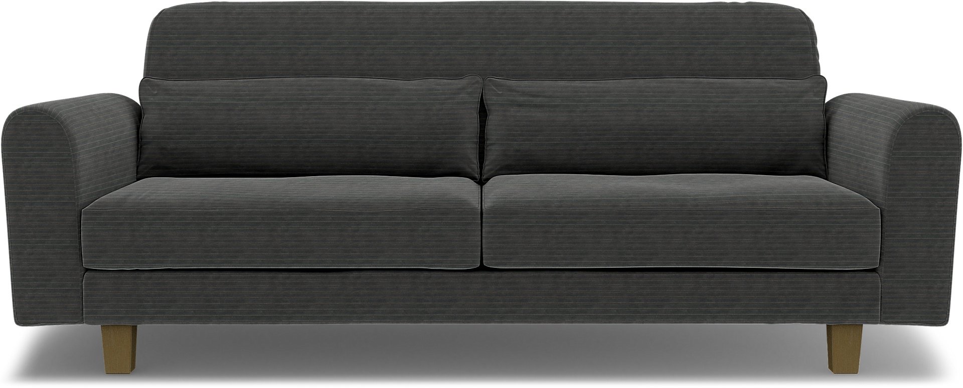 IKEA - Nikkala 3 Seater Sofa Cover, Licorice, Corduroy - Bemz