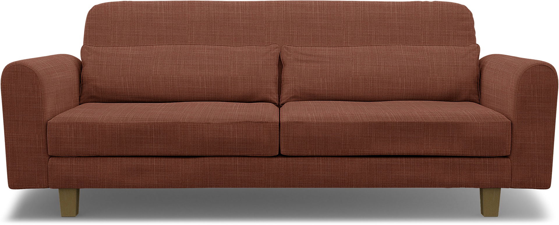 IKEA - Nikkala 3 Seater Sofa Cover, Rust, Bouclé & Texture - Bemz