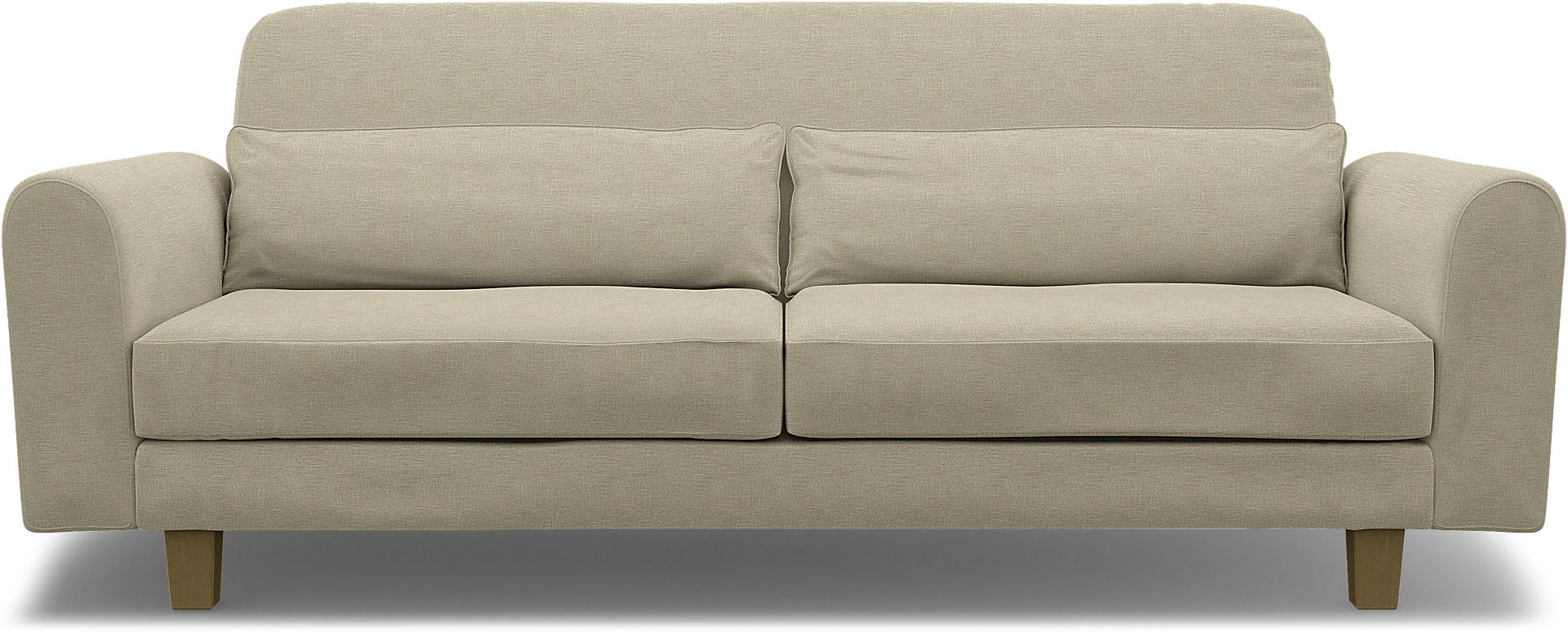 IKEA - Nikkala 3 Seater Sofa Cover, Soft White, Bouclé & Texture - Bemz