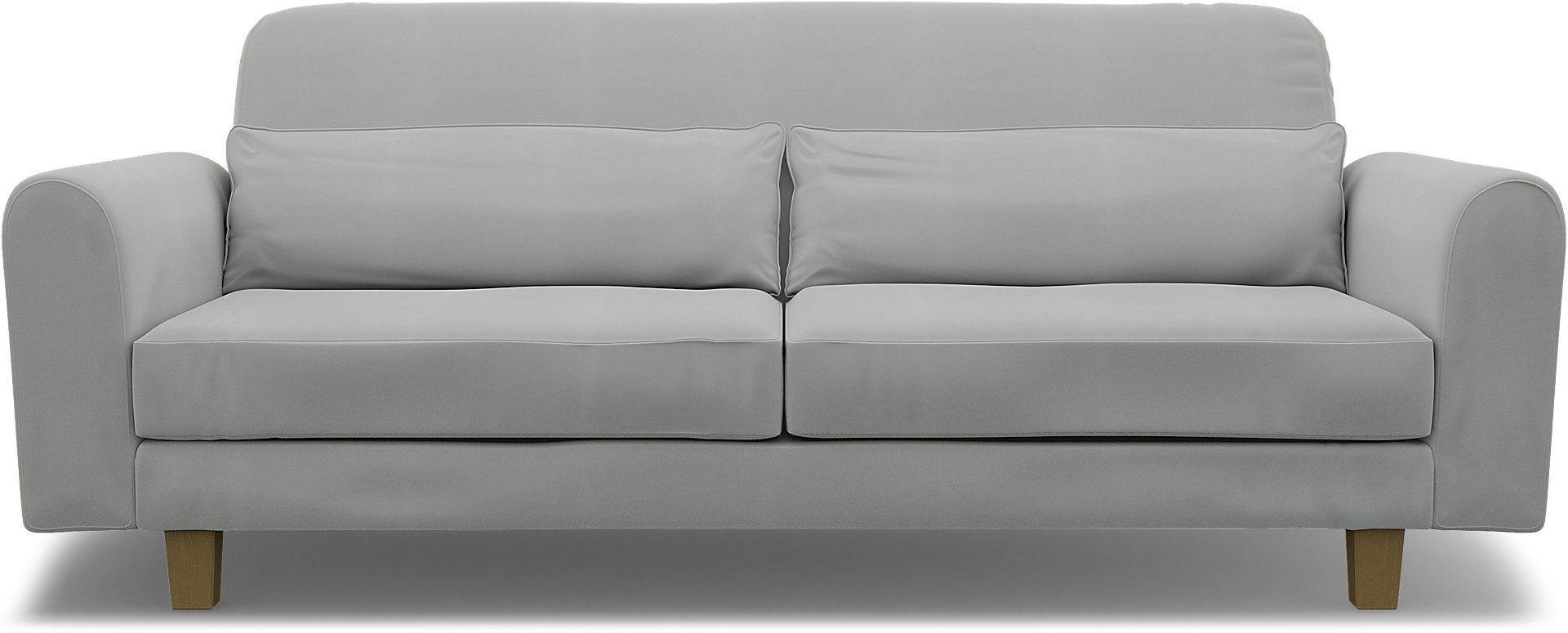 IKEA - Nikkala 3 Seater Sofa Cover, Silver Grey, Cotton - Bemz