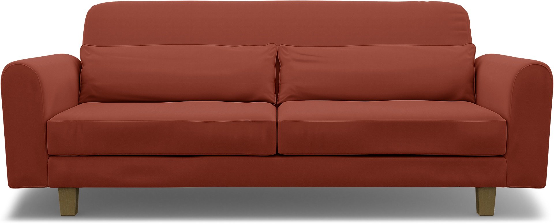 IKEA - Nikkala 3 Seater Sofa Cover, Burnt Orange, Cotton - Bemz