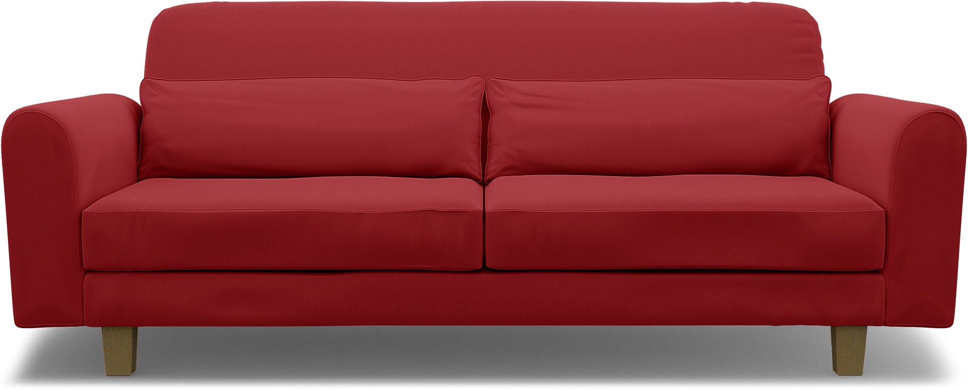 IKEA - Nikkala 3 Seater Sofa Cover, Scarlet Red, Cotton - Bemz
