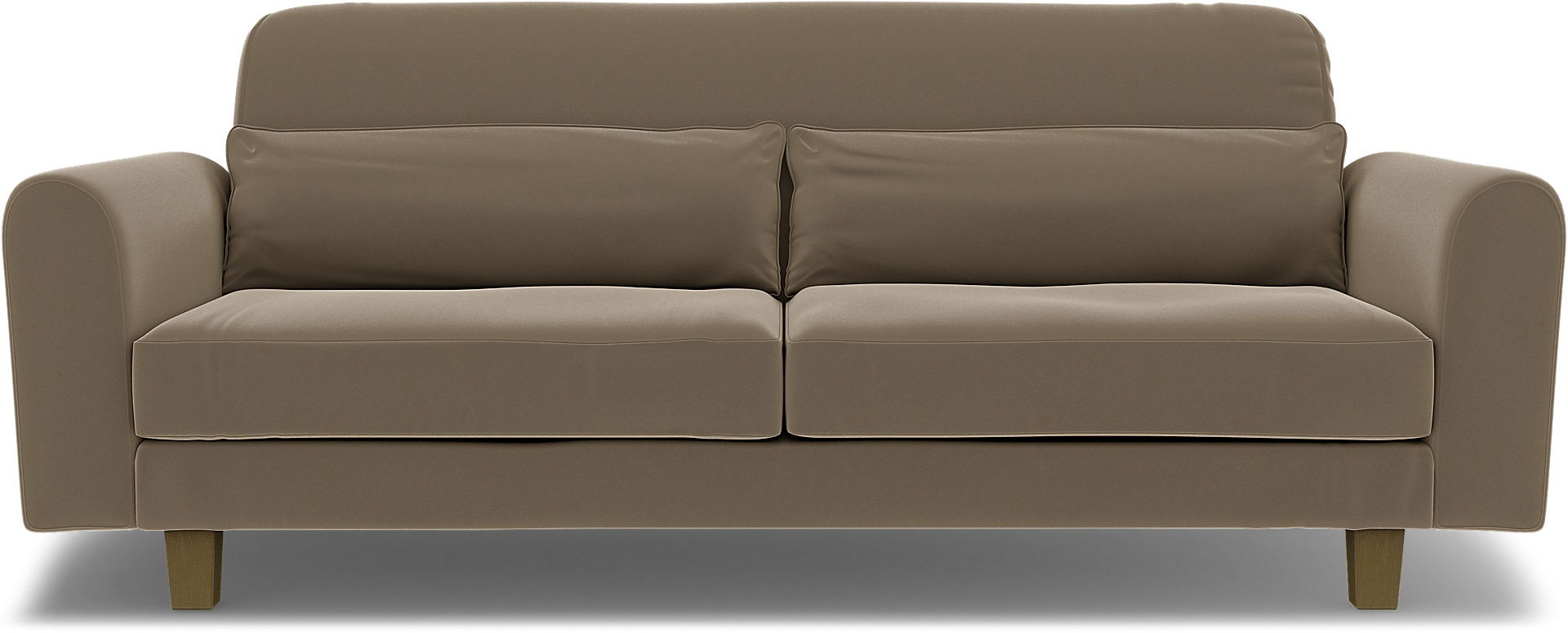 IKEA - Nikkala 3 Seater Sofa Cover, Taupe, Velvet - Bemz