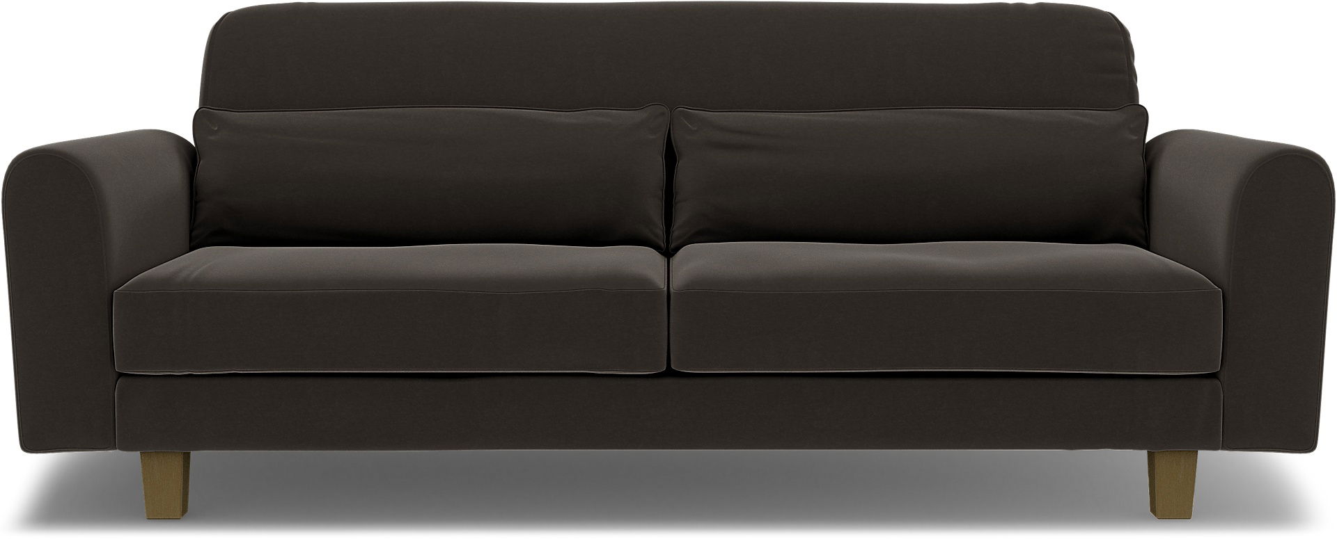 IKEA - Nikkala 3 Seater Sofa Cover, Licorice, Velvet - Bemz