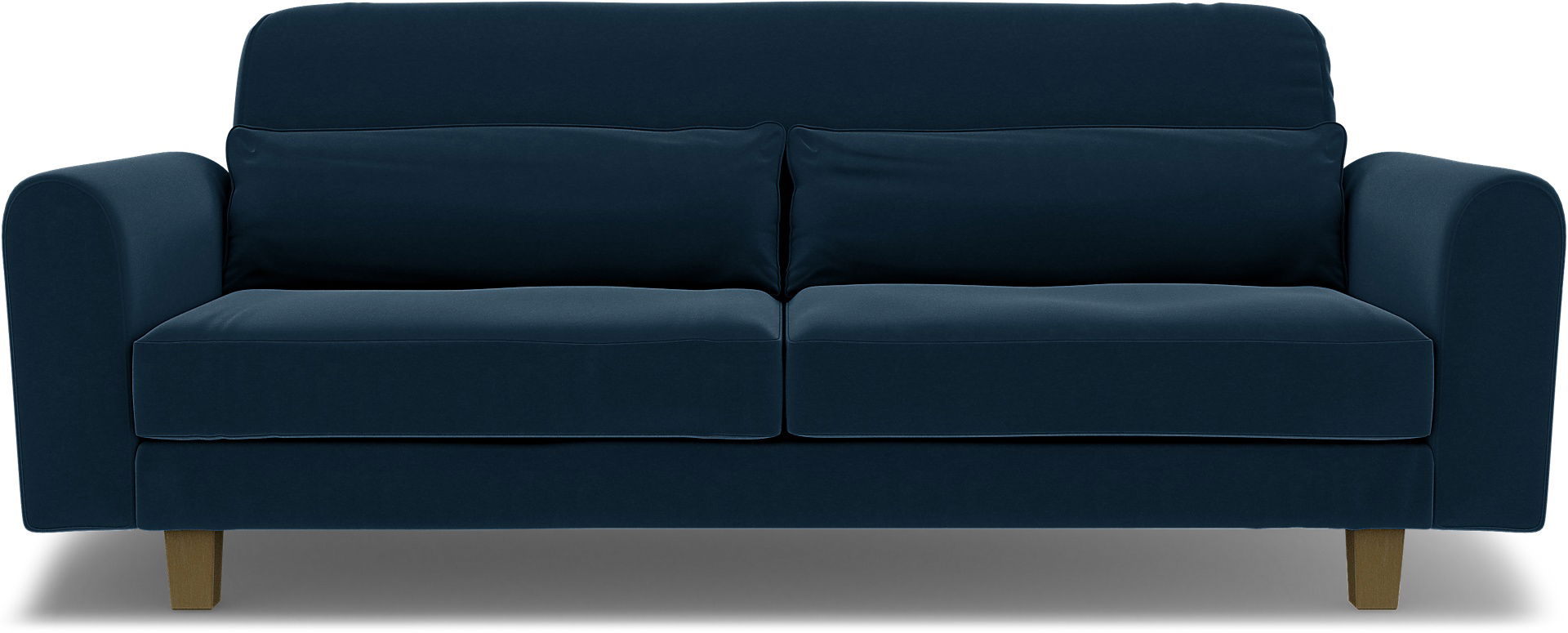 IKEA - Nikkala 3 Seater Sofa Cover, Midnight, Velvet - Bemz