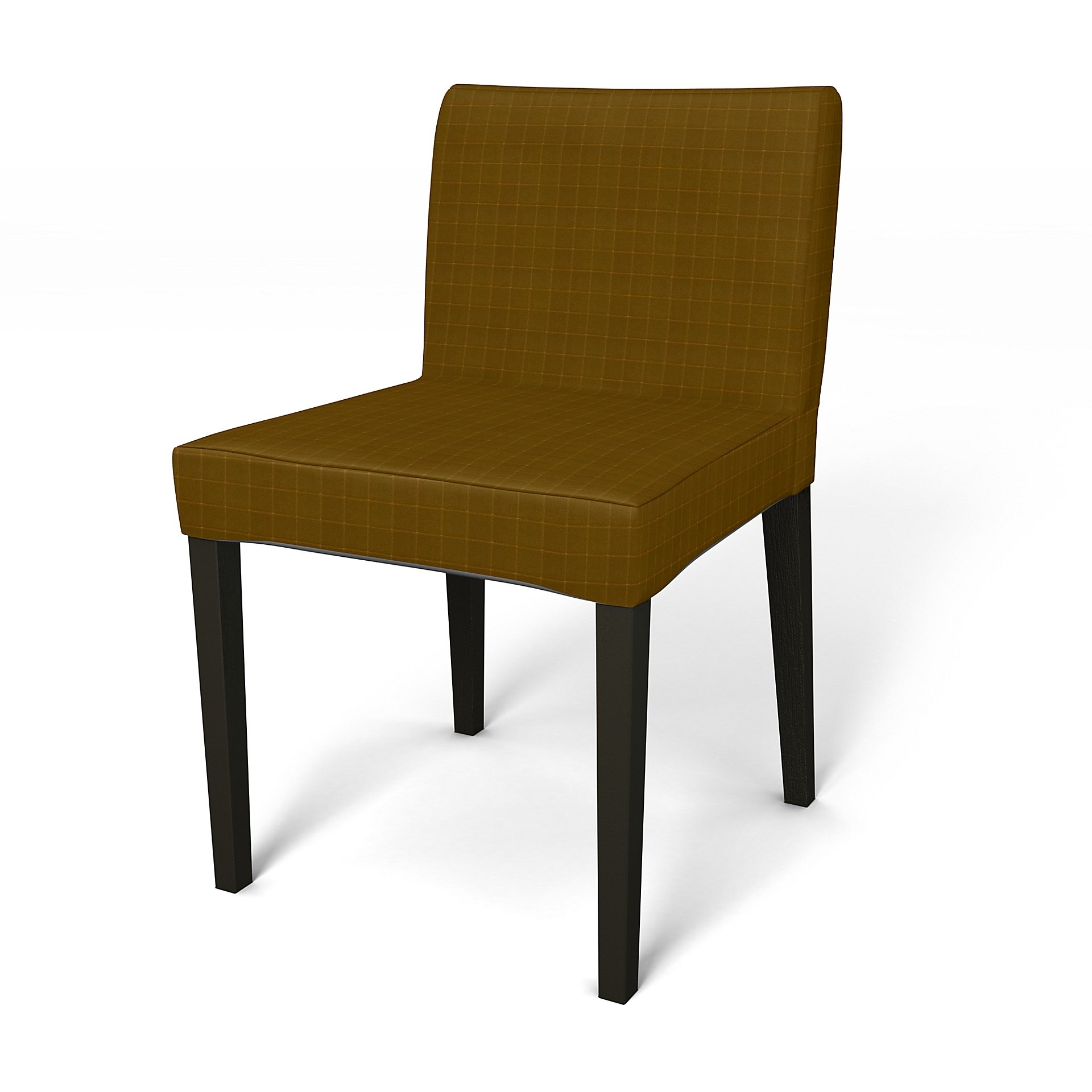 IKEA - Nils Dining Chair Cover, Turmeric, Velvet - Bemz