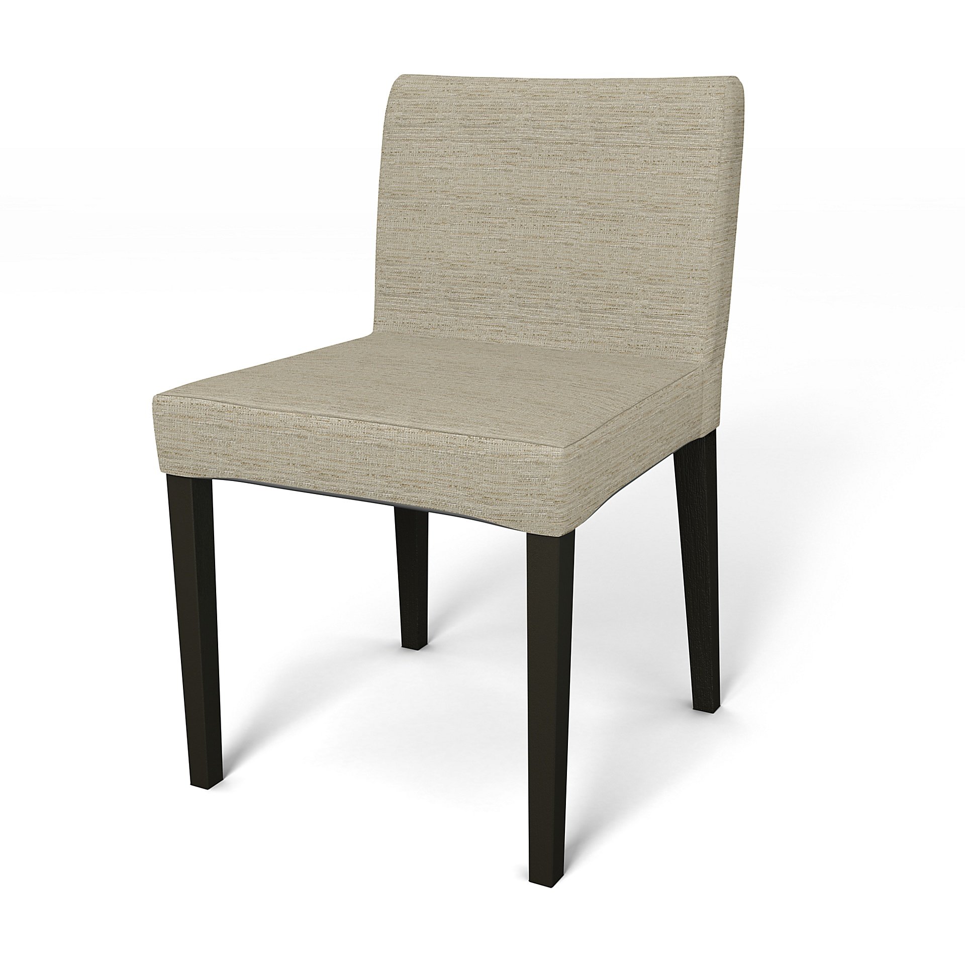 IKEA - Nils Dining Chair Cover, Light Sand, Boucle & Texture - Bemz