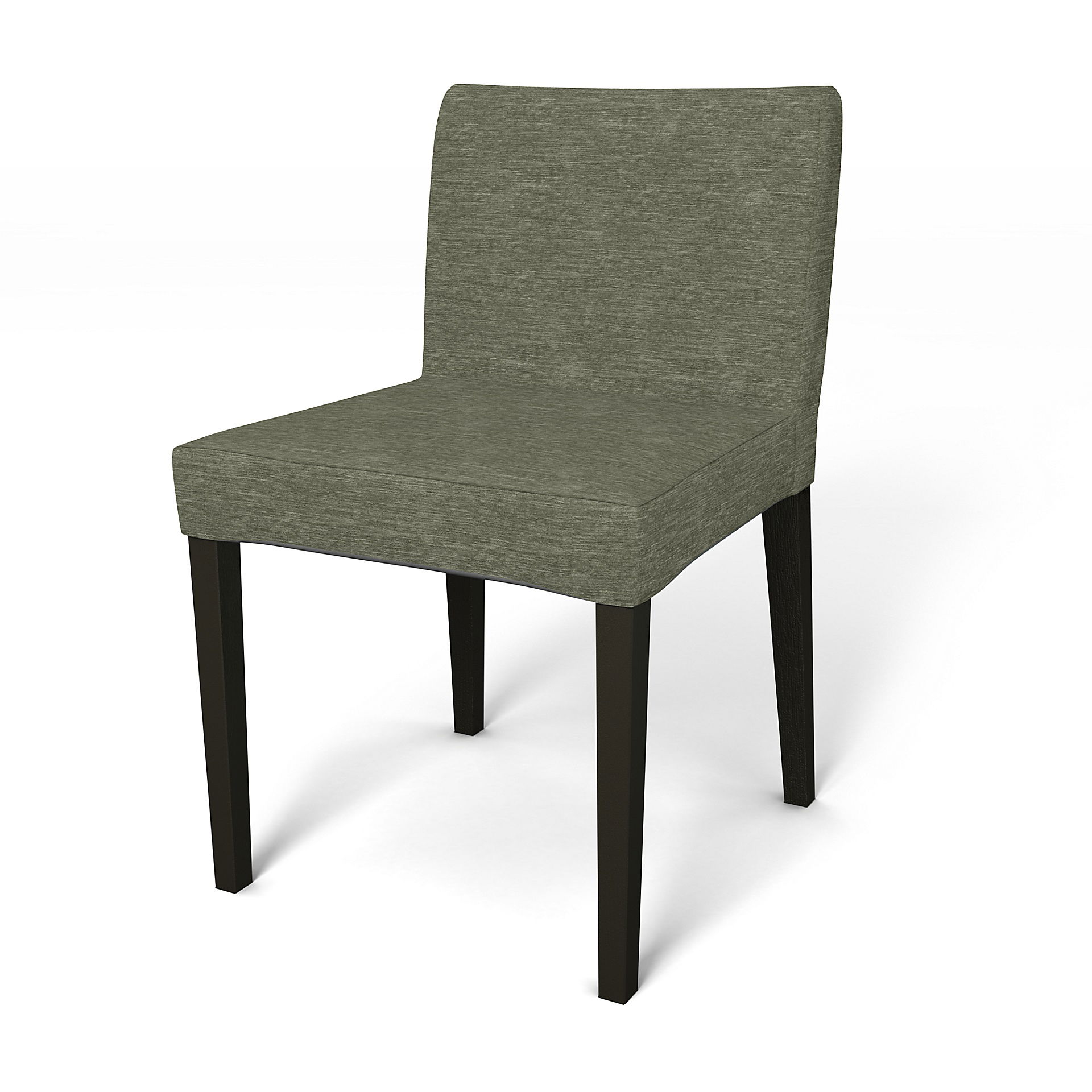 IKEA - Överdrag till Nils stol, Green Grey, Sammet - Bemz