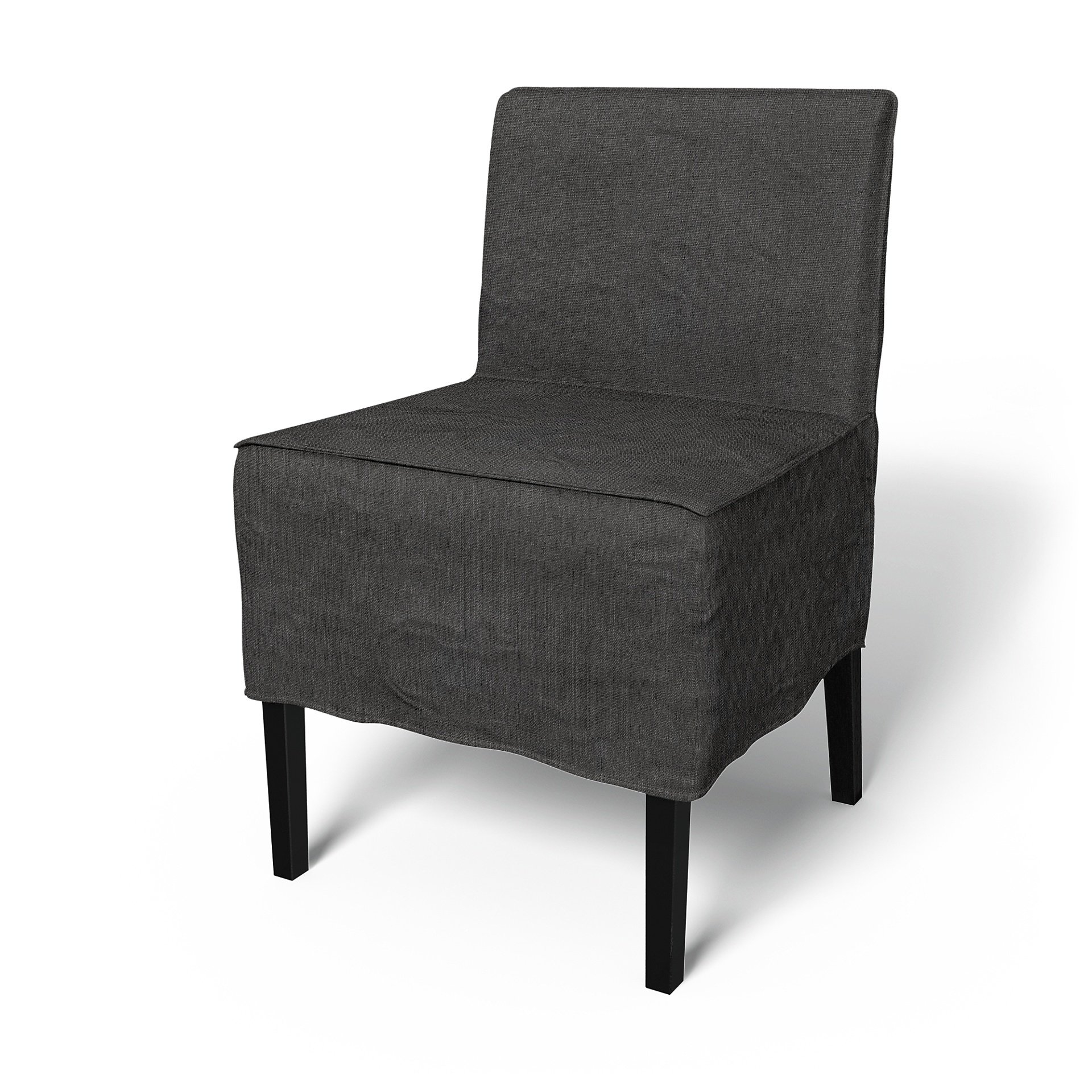 IKEA - Nils Dining Chair Cover, Espresso, Linen - Bemz