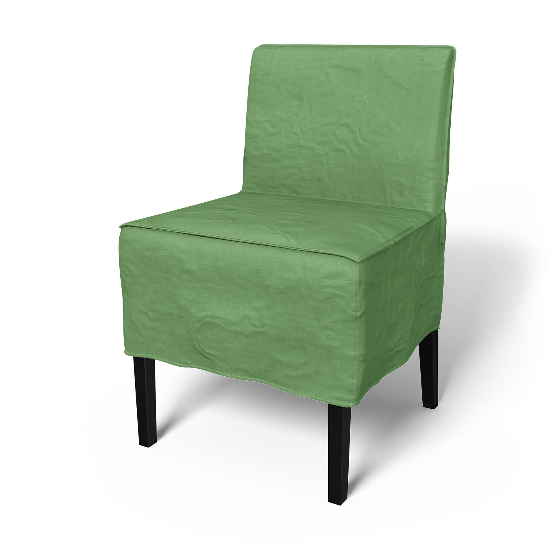 IKEA - Nils Dining Chair Cover, Apple Green, Linen - Bemz