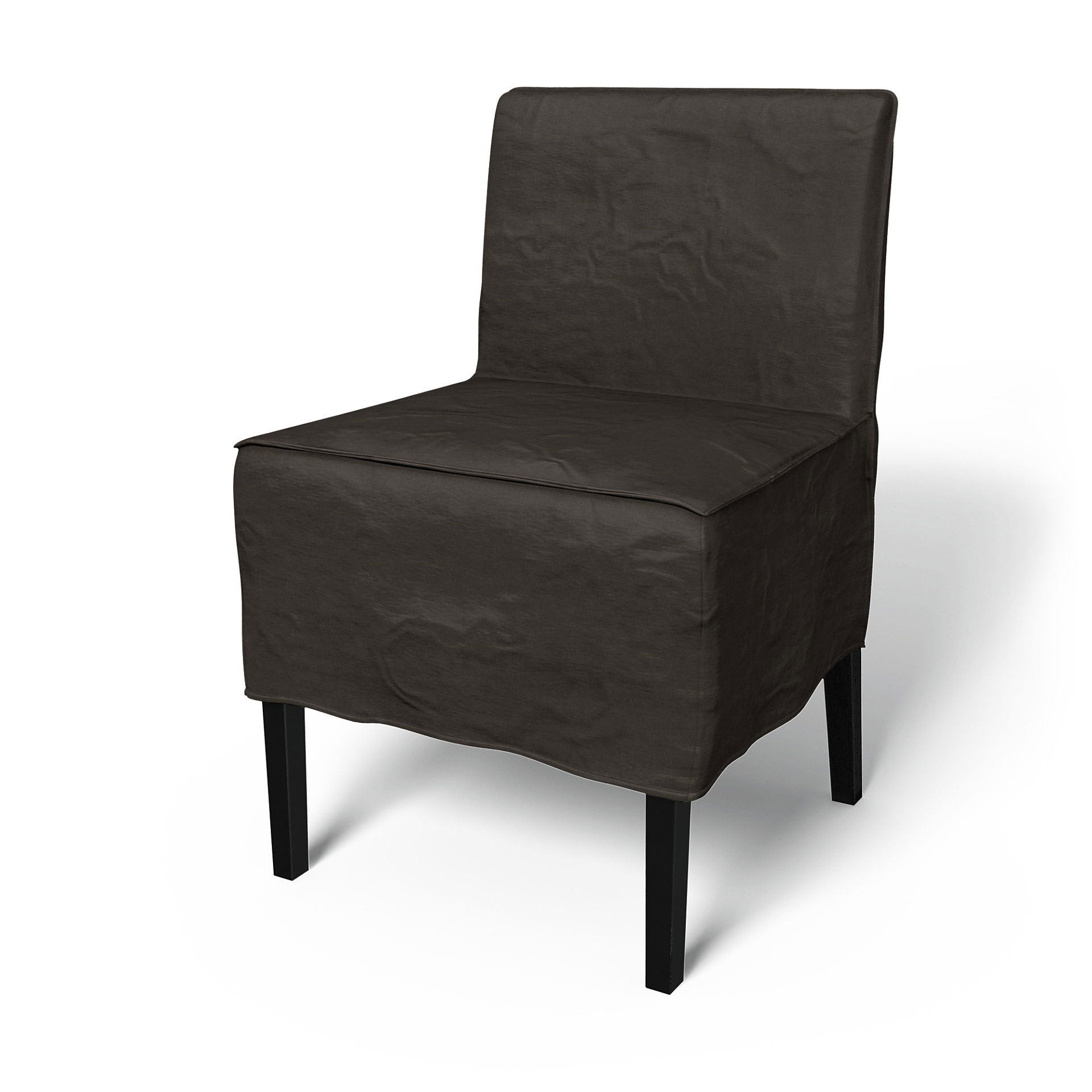 IKEA - Nils Dining Chair Cover, Licorice, Velvet - Bemz