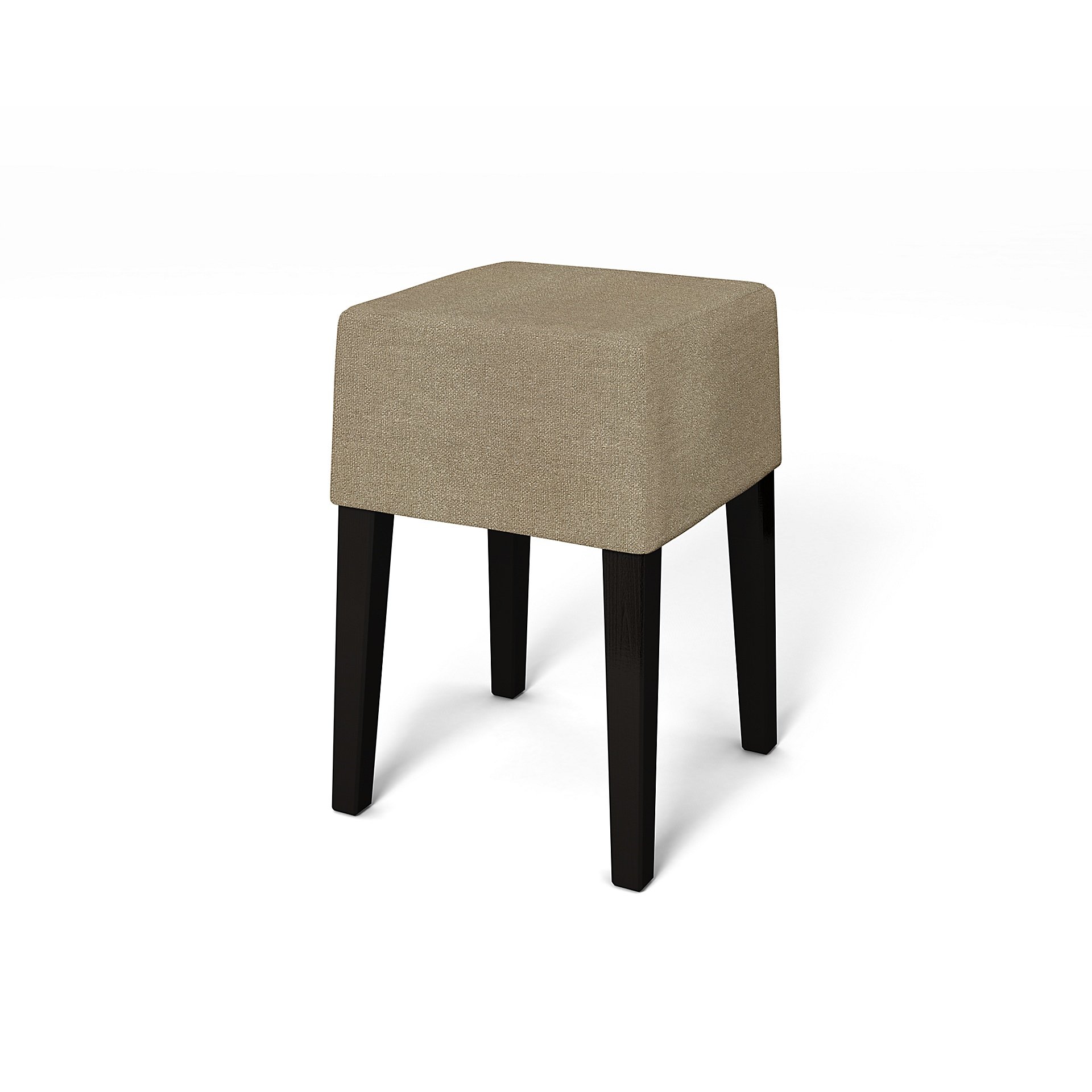 IKEA - Nils Stool Cover, Pebble, Boucle & Texture - Bemz