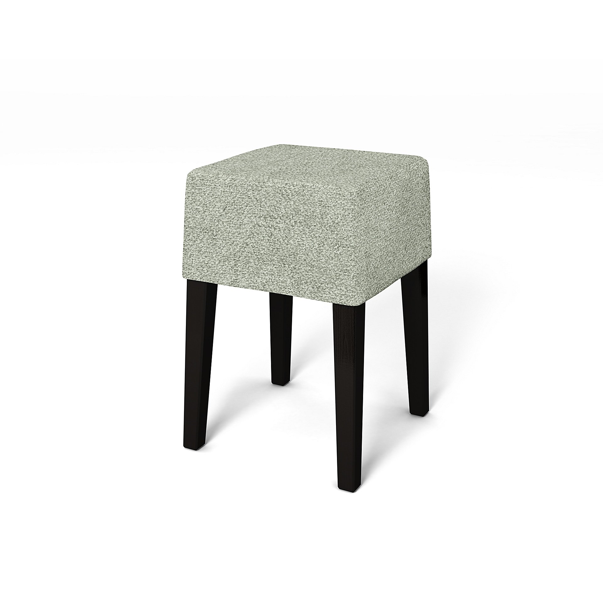 IKEA - Nils Stool Cover, Pistachio, Boucle & Texture - Bemz