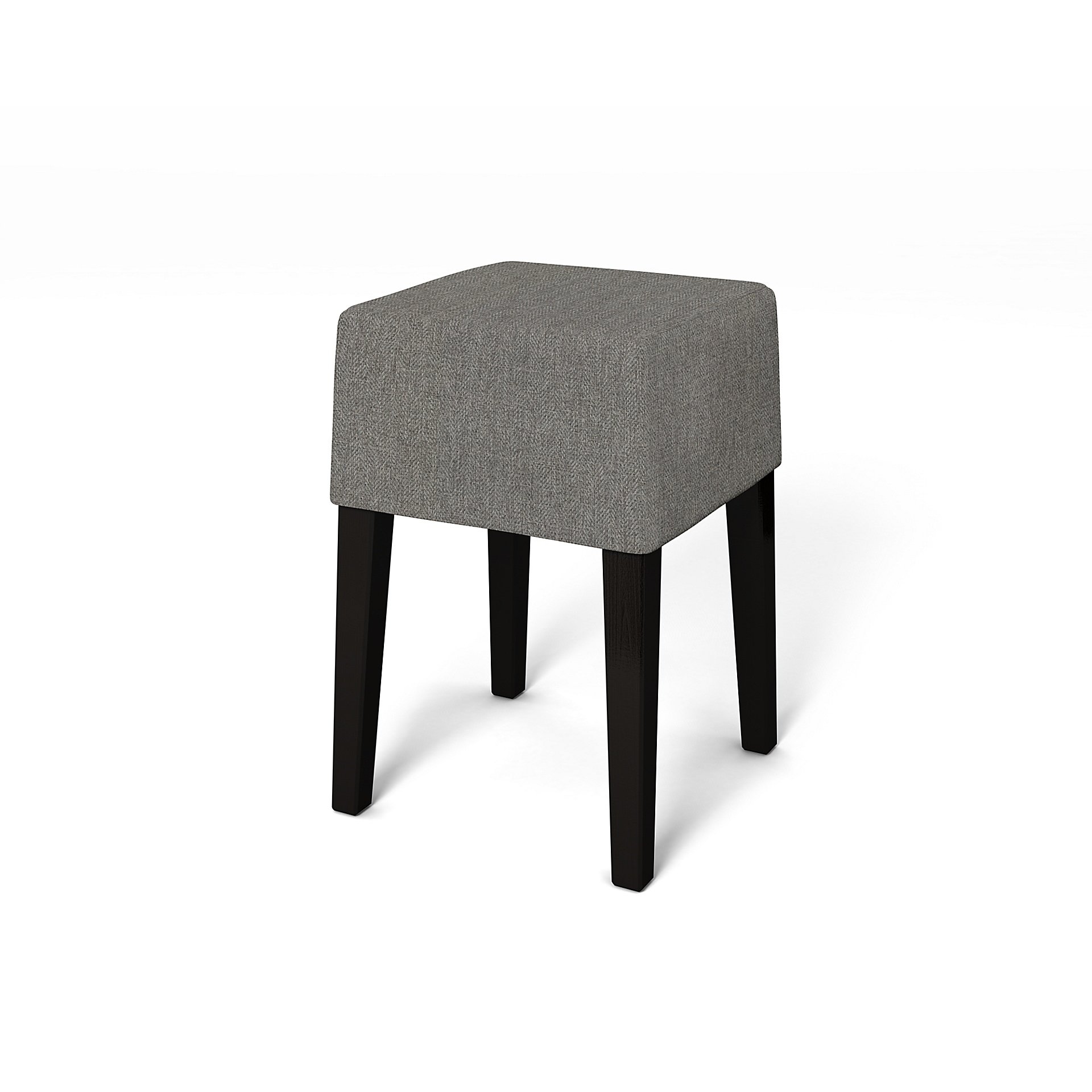IKEA - Nils Stool Cover, Taupe, Boucle & Texture - Bemz