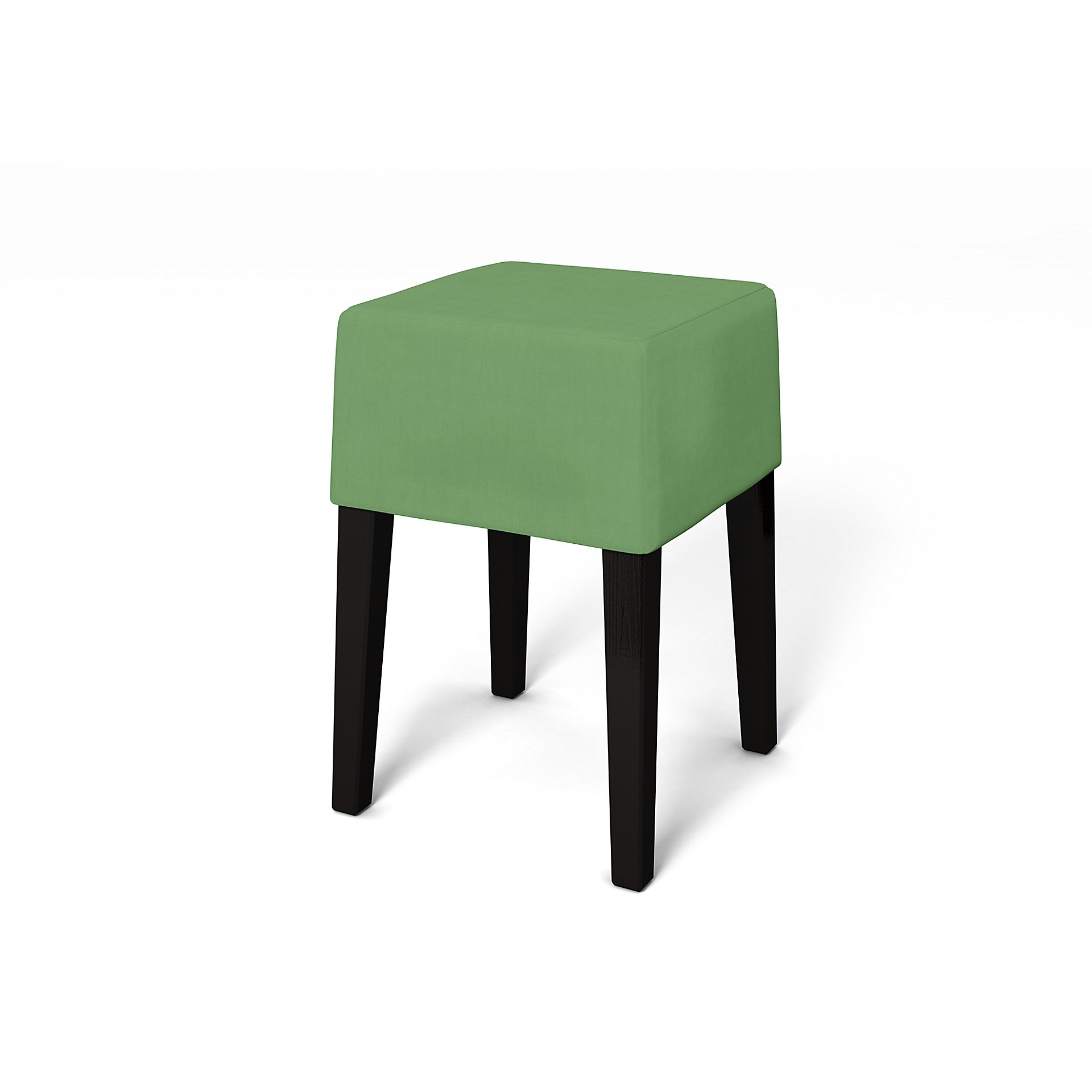 IKEA - Nils Stool Cover, Apple Green, Linen - Bemz