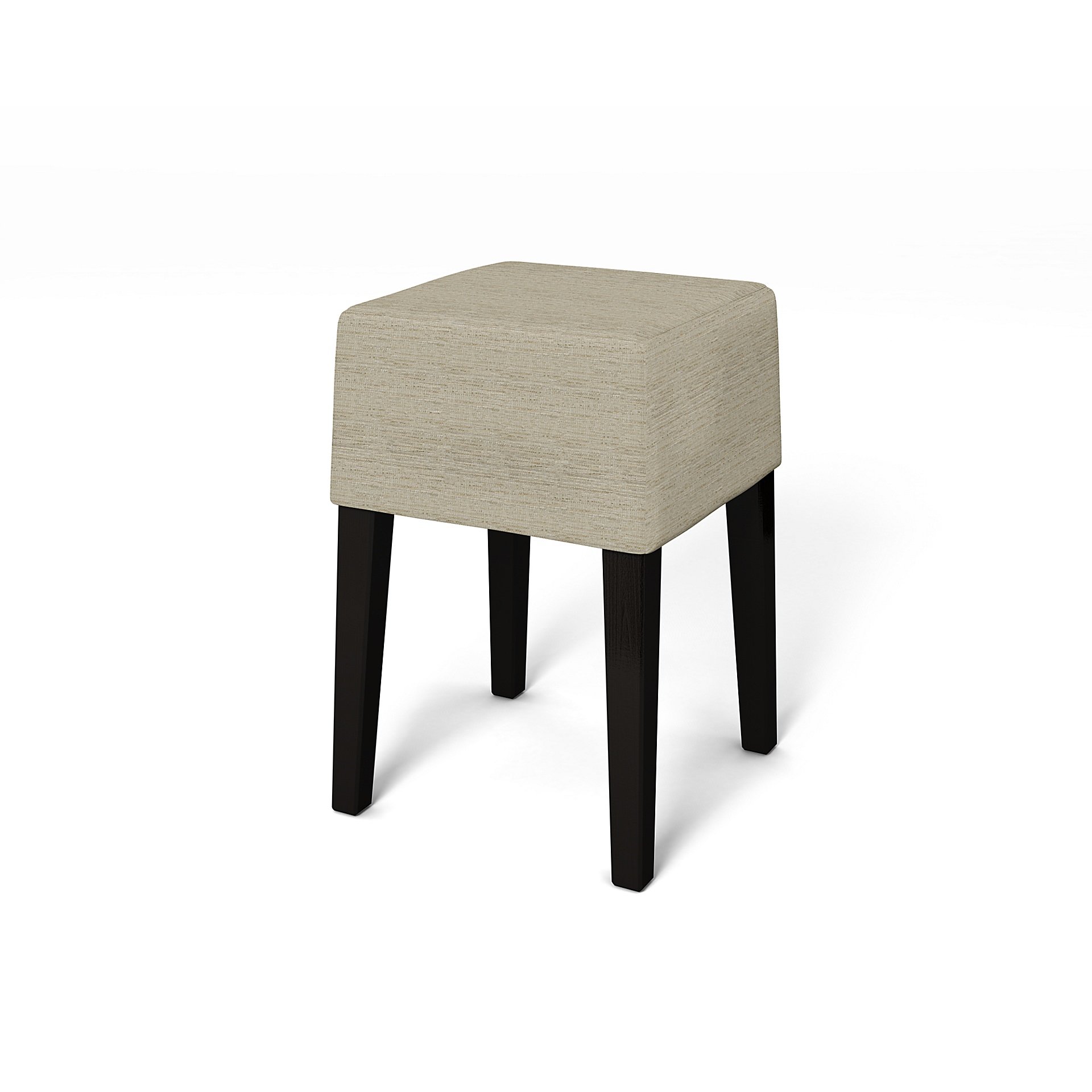 IKEA - Nils Stool Cover, Light Sand, Boucle & Texture - Bemz